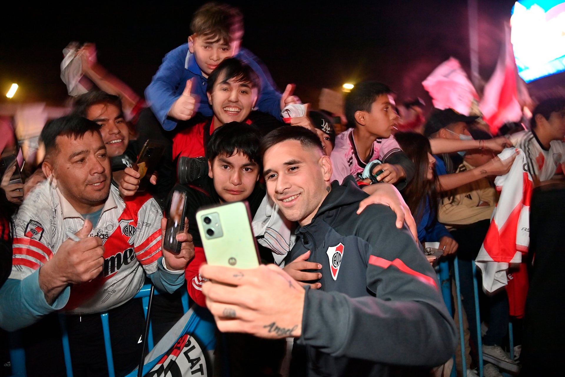 Los jugadores de River Plate en Córdoba