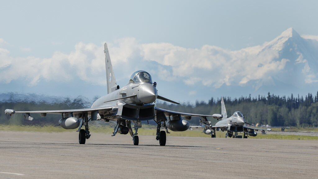 Eurofighter español en Alaska (Ejército del Aire)