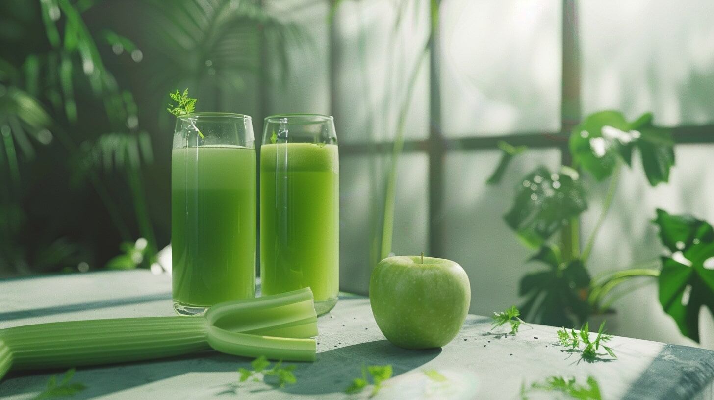 Un vaso de jugo verde rico en fibra, minerales y propiedades desintoxicantes, perfecto para el bienestar general - (Imagen Ilustrativa Infobae