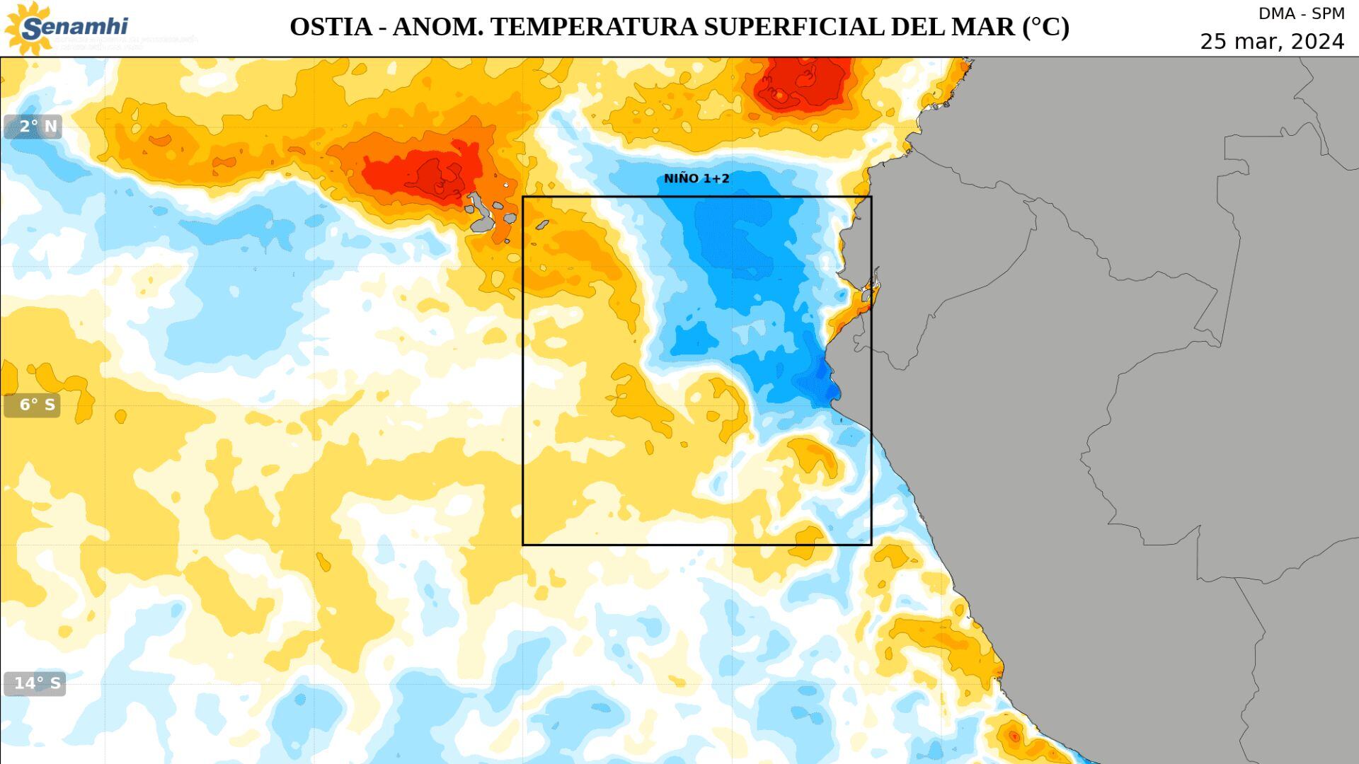 El experto afirmó que el enfriamiento del mar en el norte es muy claro: 5ºC debajo de lo normal en Paita.