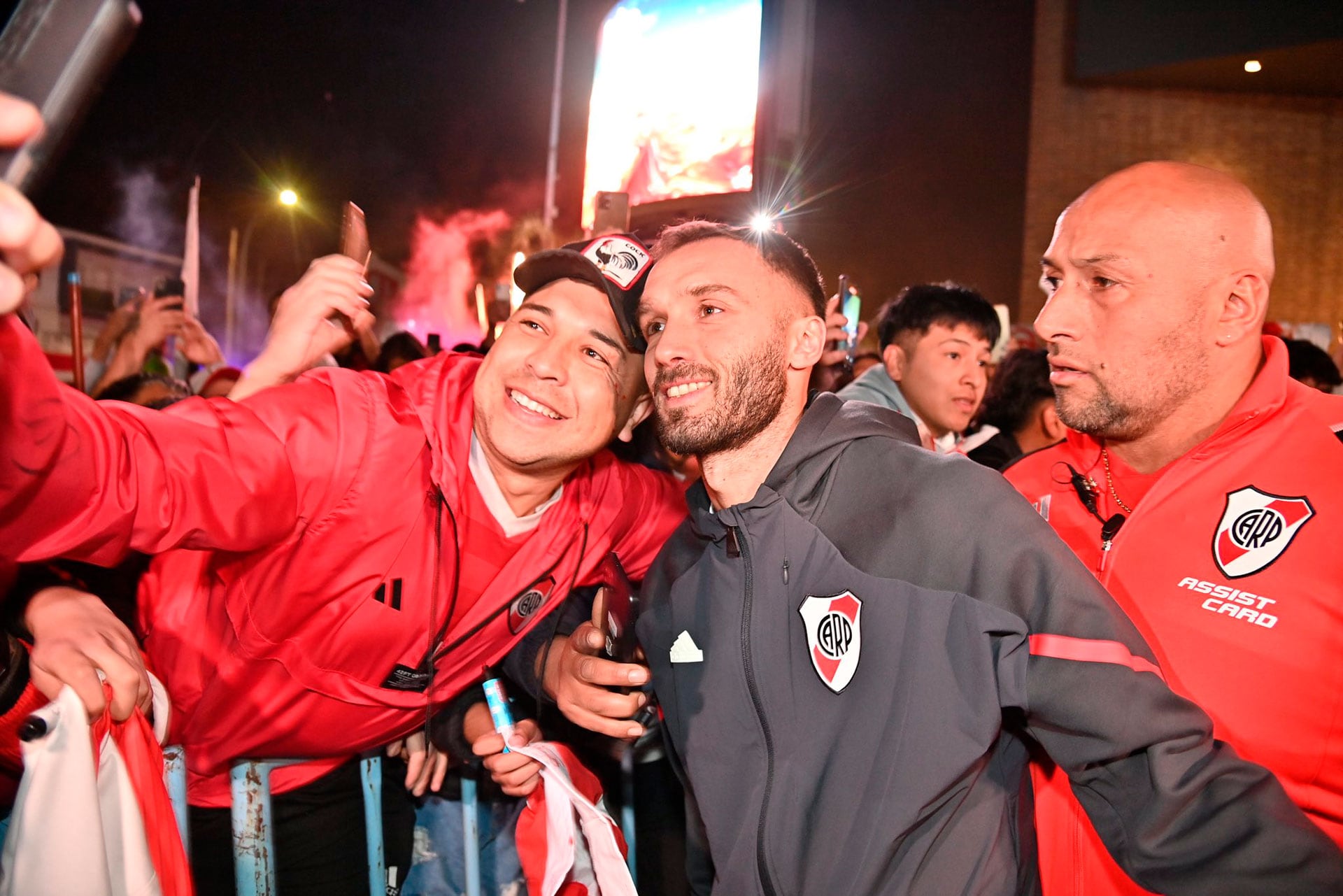 Los jugadores de River Plate en Córdoba