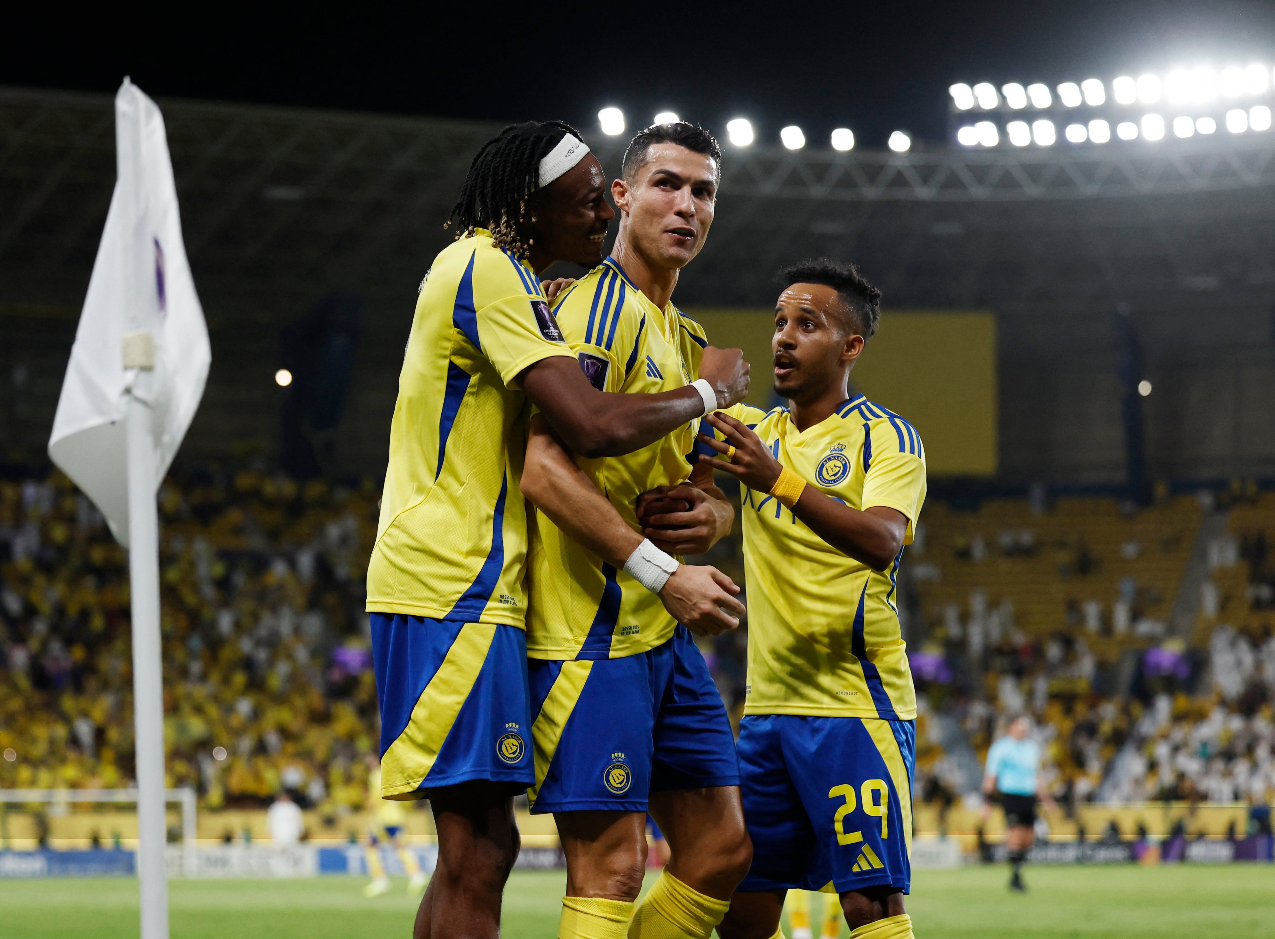 Cristiano Ronaldo celebrando su gol marcado con el All-Nassr. REUTERS/Hamad I Mohammed