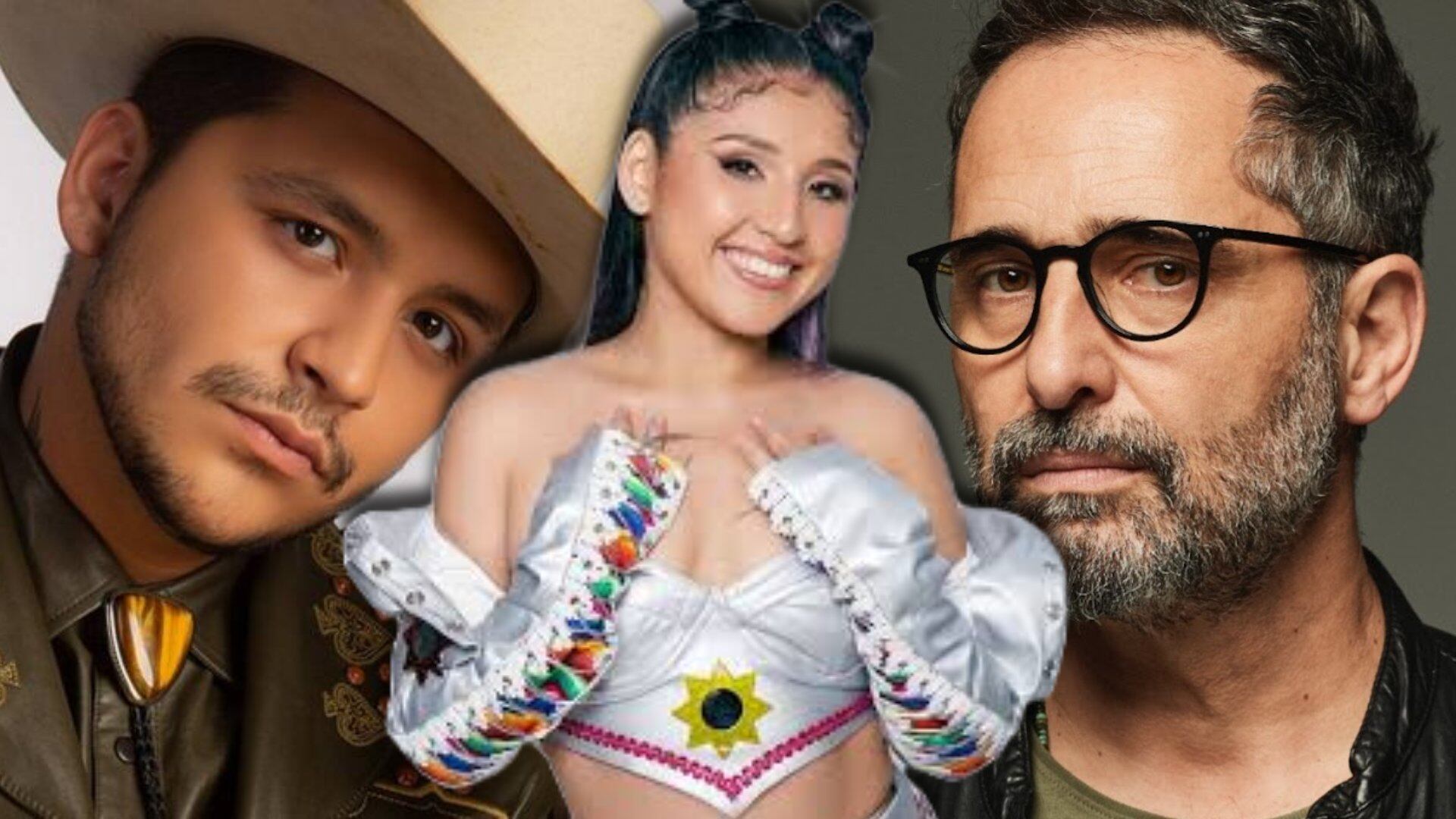 La cantautora de 24 años compite con artistas de la talla de Cristian Nodal y Jorge Drexler. Composición Infobae Perú