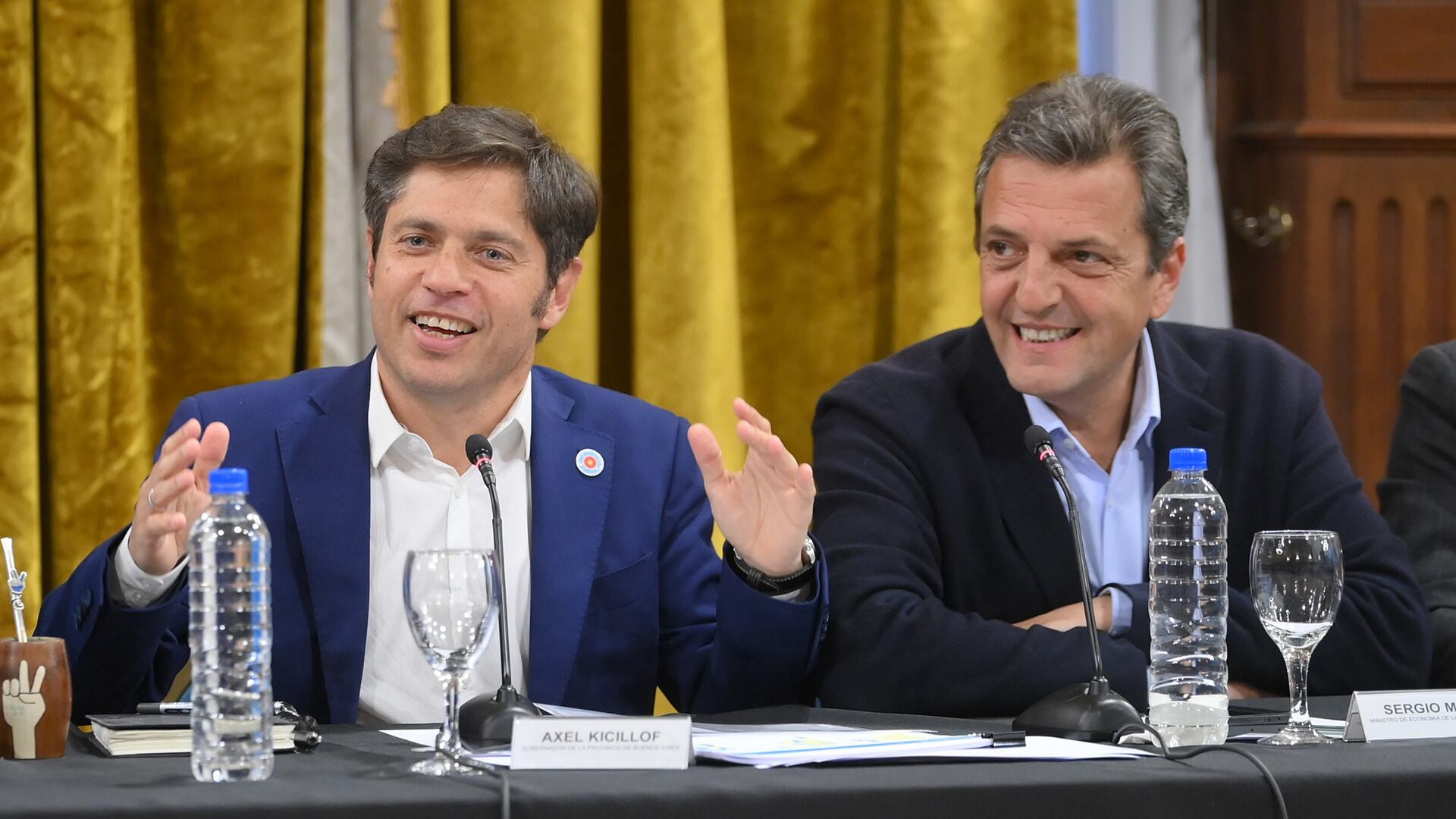 Sergio Massa, Axel Kicillof e intendentes de UP