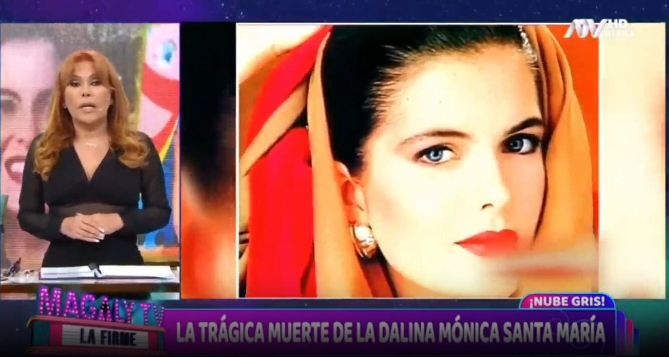 Magaly Medina recordó a Mónica Santa María: “La Dalina más bonita no pudo combatir sus demonios internos”. (Captura: Magaly TV La Firme)