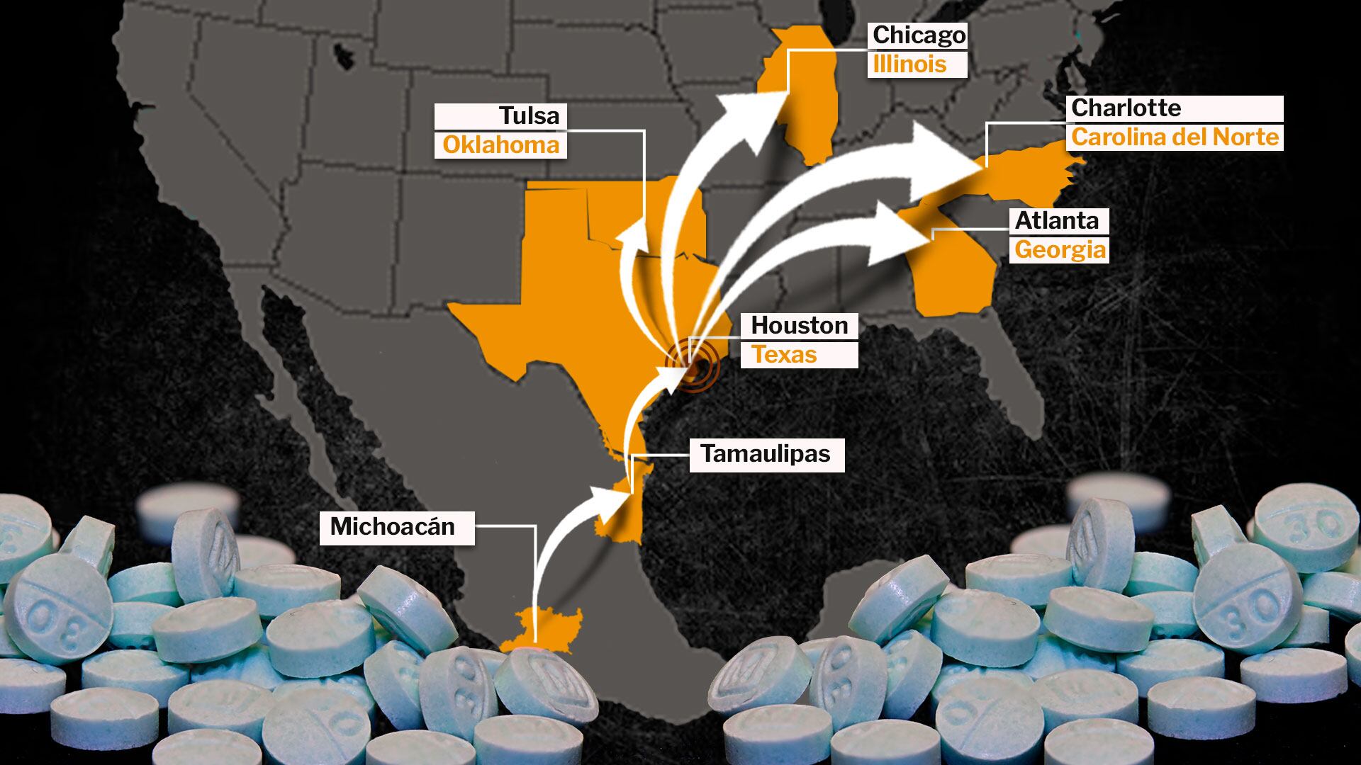 El fentanilo de La Familia Michoacana llega a por lo menos cinco estados en EEUU. (Infobae México/Jesús Avilés)