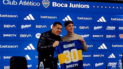 Boca presentó a Toto Belmonte como refuerzo: del guiño de Riquelme que le sacó una sonrisa a la frase que enfervorizó a los fanáticos