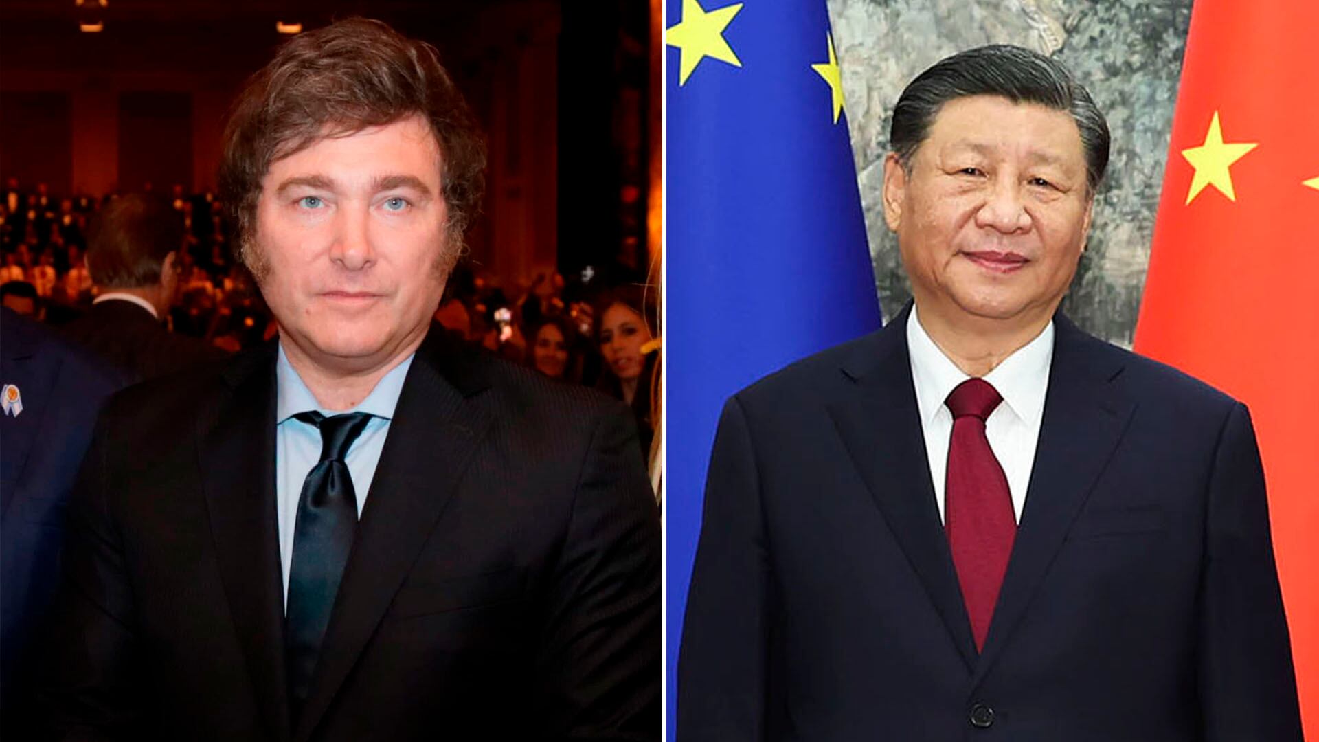 Javier Milei y Xi Jinping