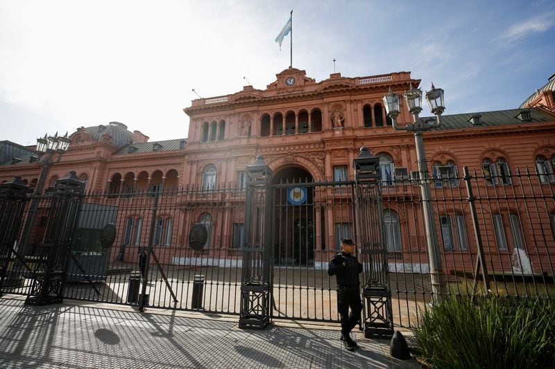 Vista general de la fachada de la Casa Rosada (REUTERS/Agustin Marcarian)