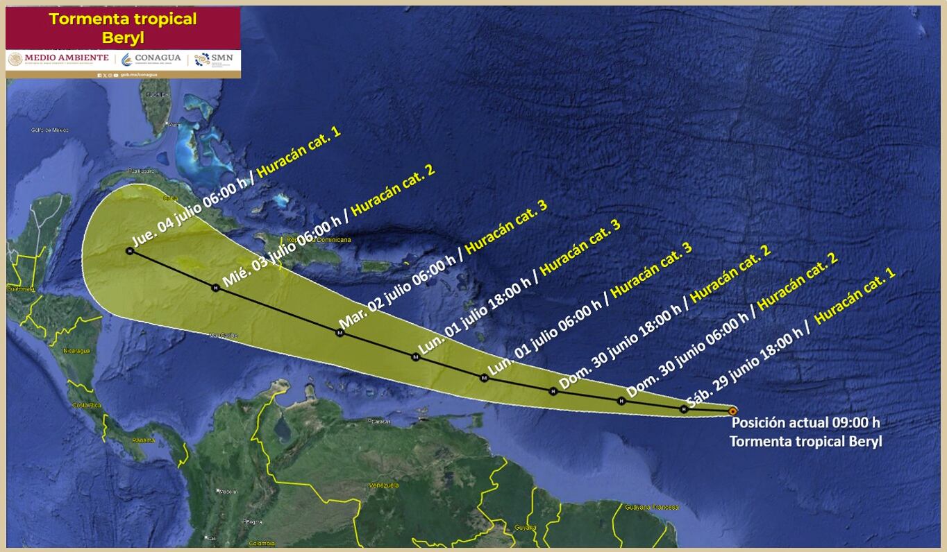 tormenta tropical beryl 5 290624