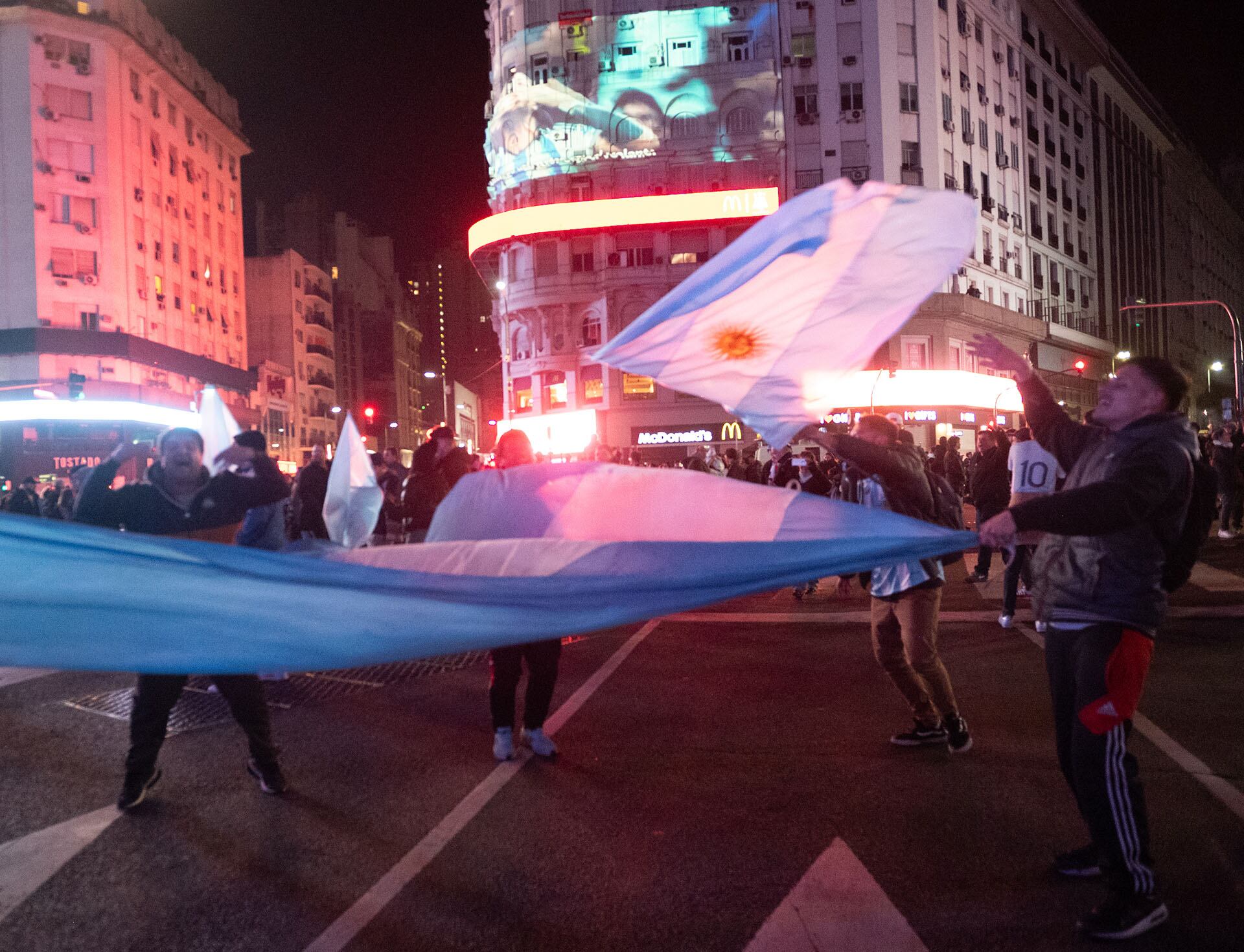 Copa América 2024 - Argentina Colombia - Festejos en el Obelisco