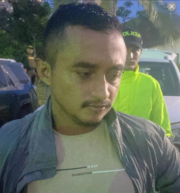 Alias Urías Perdomo fue capturado en la caravana de las camionetas de la UNP - crédito red social X