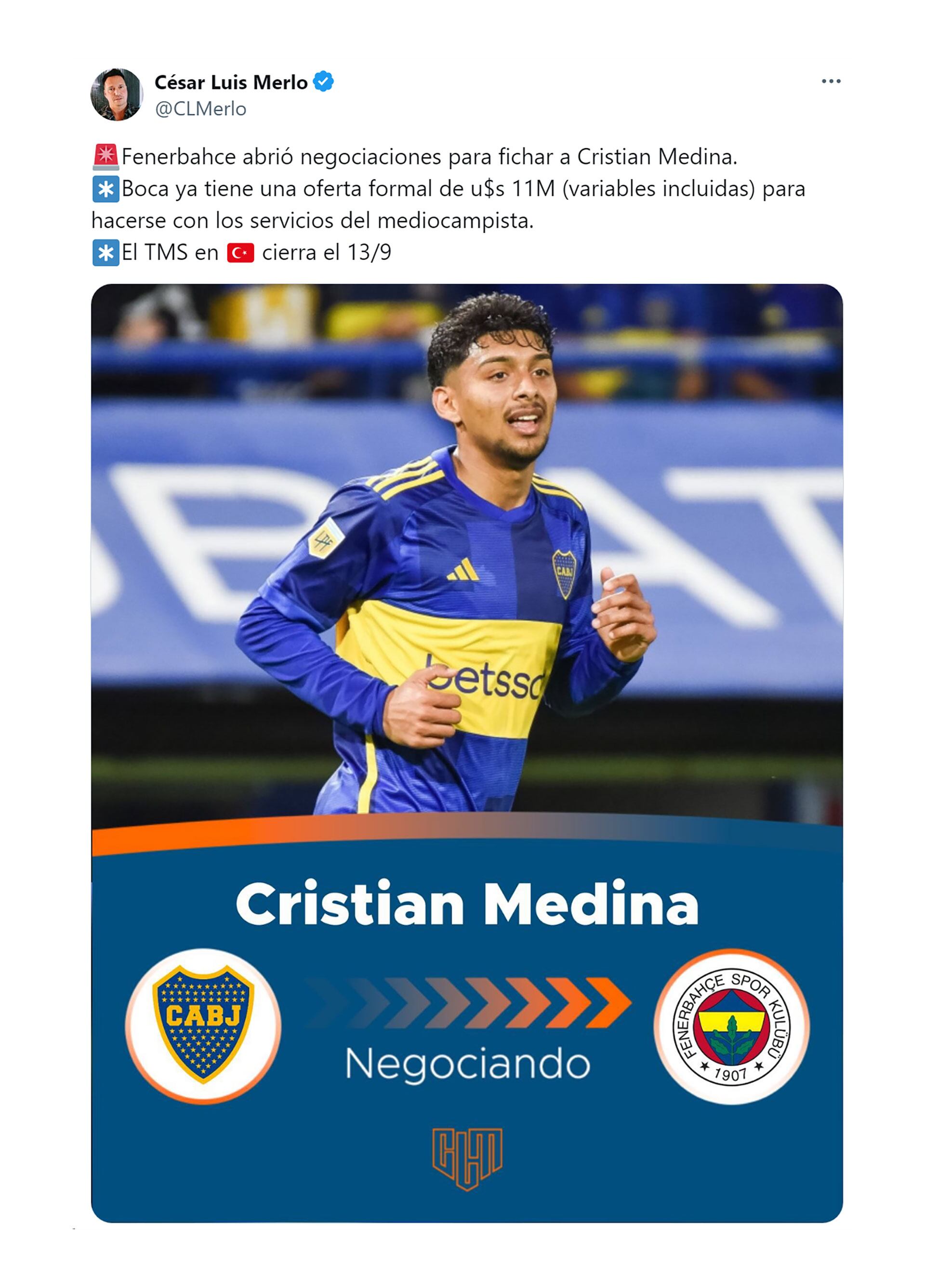 Interés por Medina en el Fenerbahce