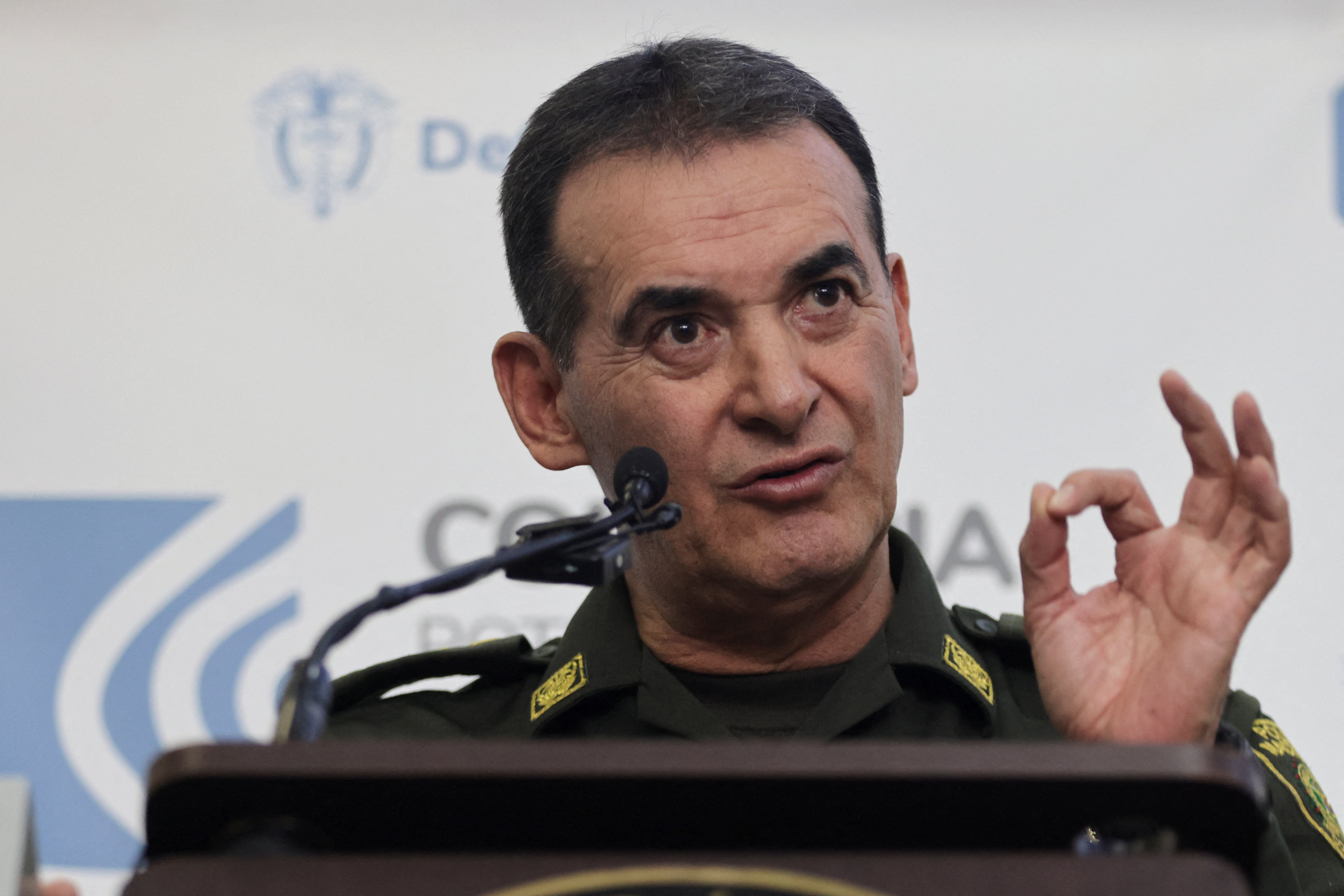 El general William Salamanca destacó la constante colaboración de la comunidad policial internacional, especialmente con agencias de Estados Unidos - crédito Luisa Gonzalez/REUTERS