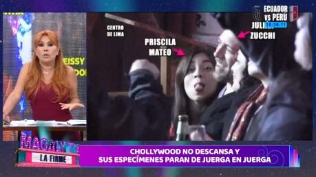 La nueva actitud de Priscila Mateo ante las cámaras de ‘Magaly TV La Firme’. (Captura: Magaly TV La Firme)