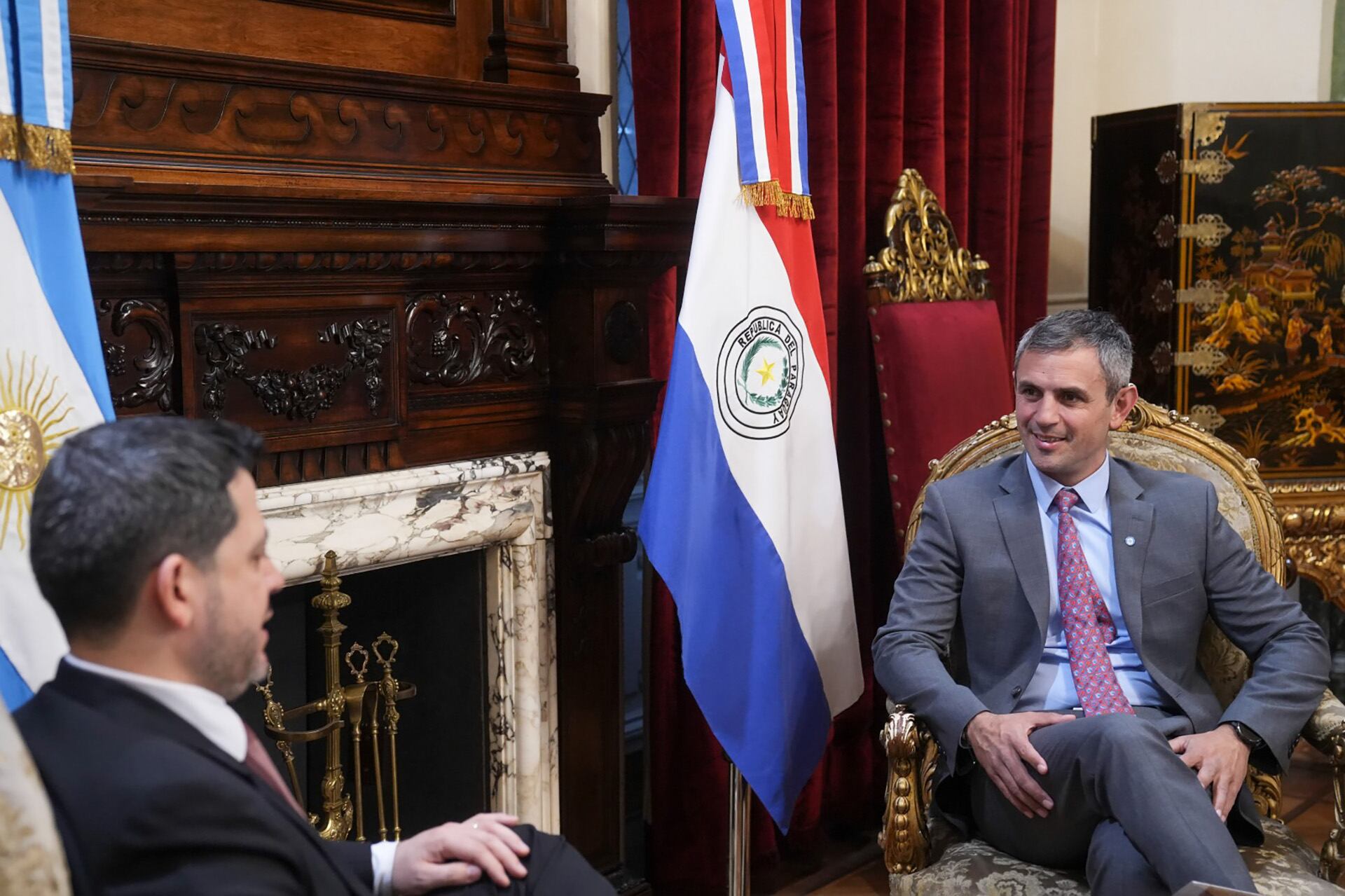 Martín Menem recibió al presidente de la Cámara de Diputados de Paraguay, Raúl Latorre