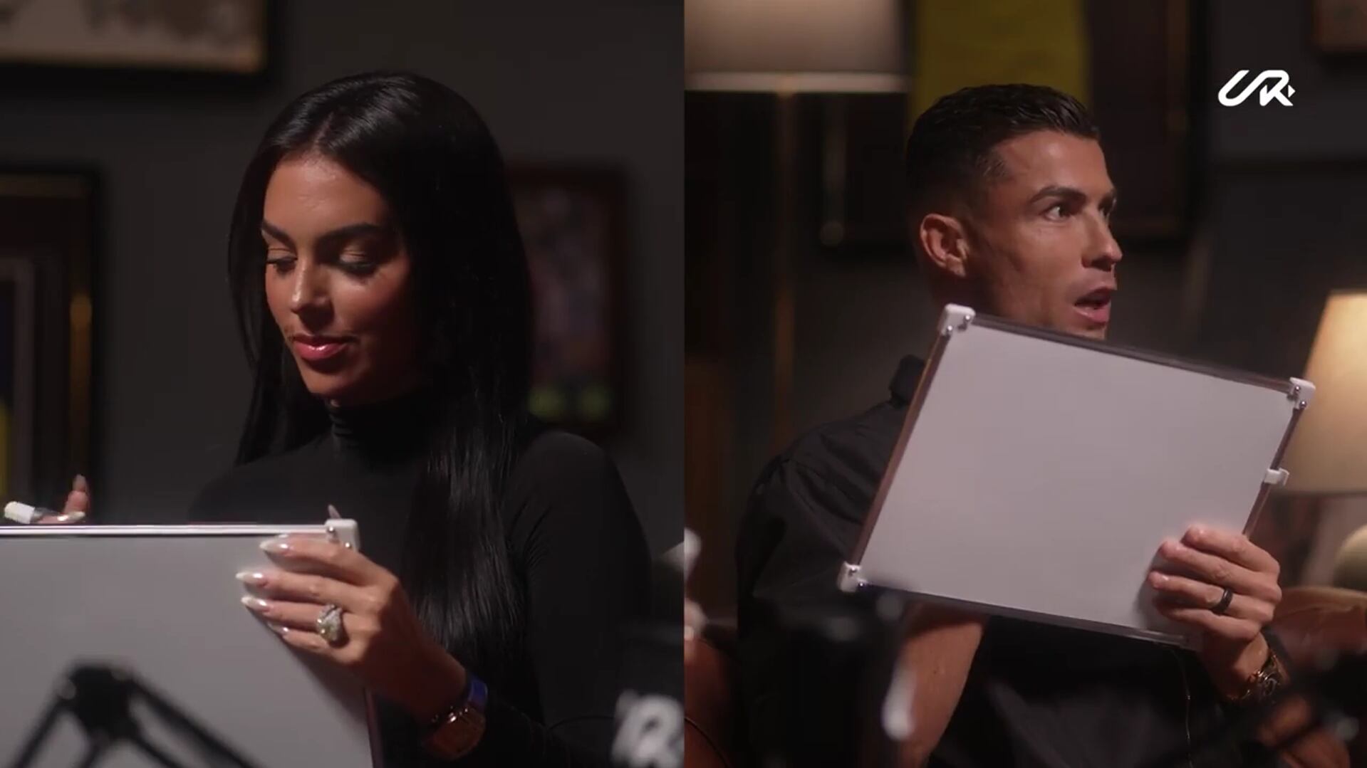 Georgina Rodríguez y Cristiano Ronaldo en 'UR Cristiano', el canal de YouTube del deportista (YouTube)