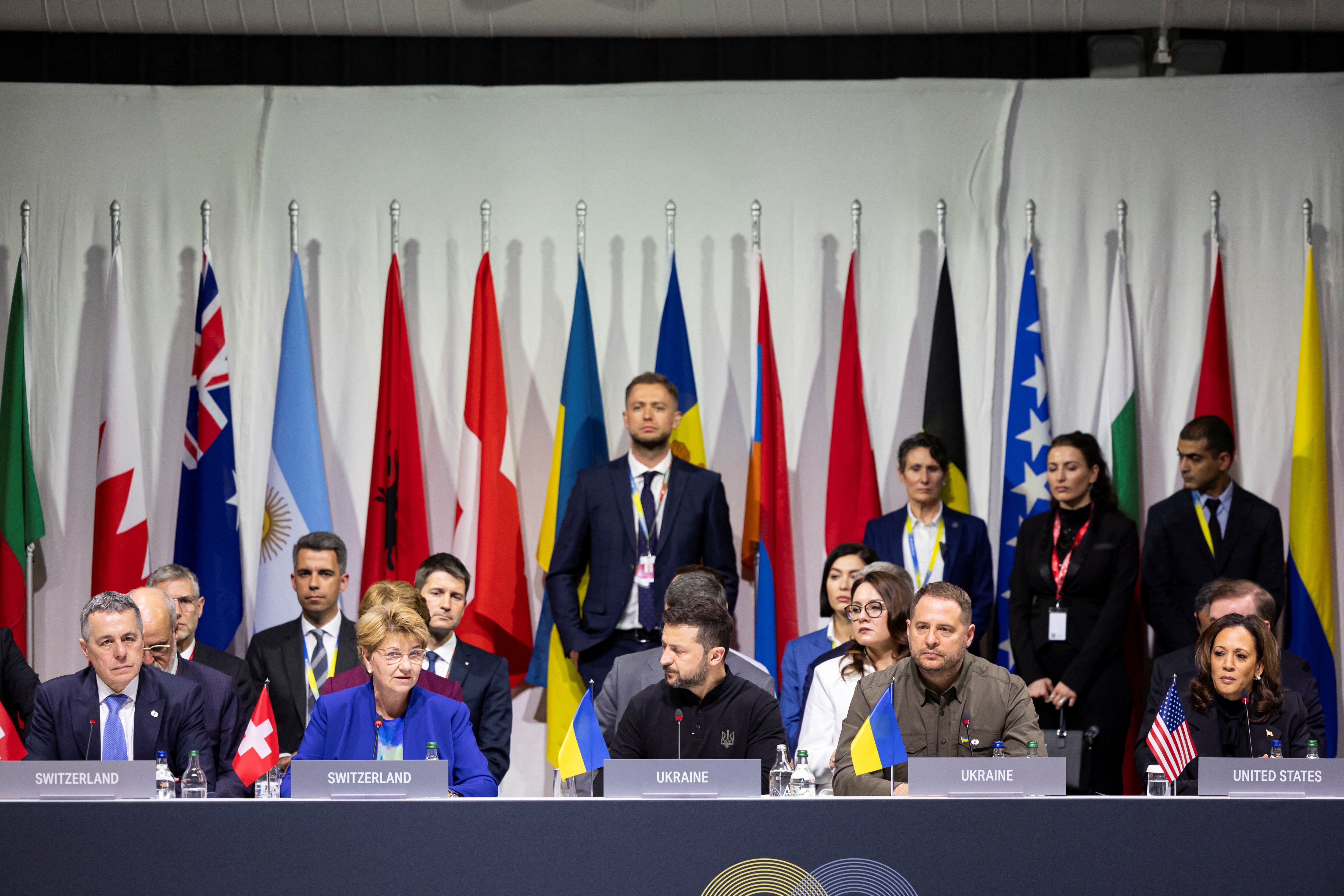 La cumbre por la paz en Ucrania (MICHAEL BUHOLZER/Pool via REUTERS)