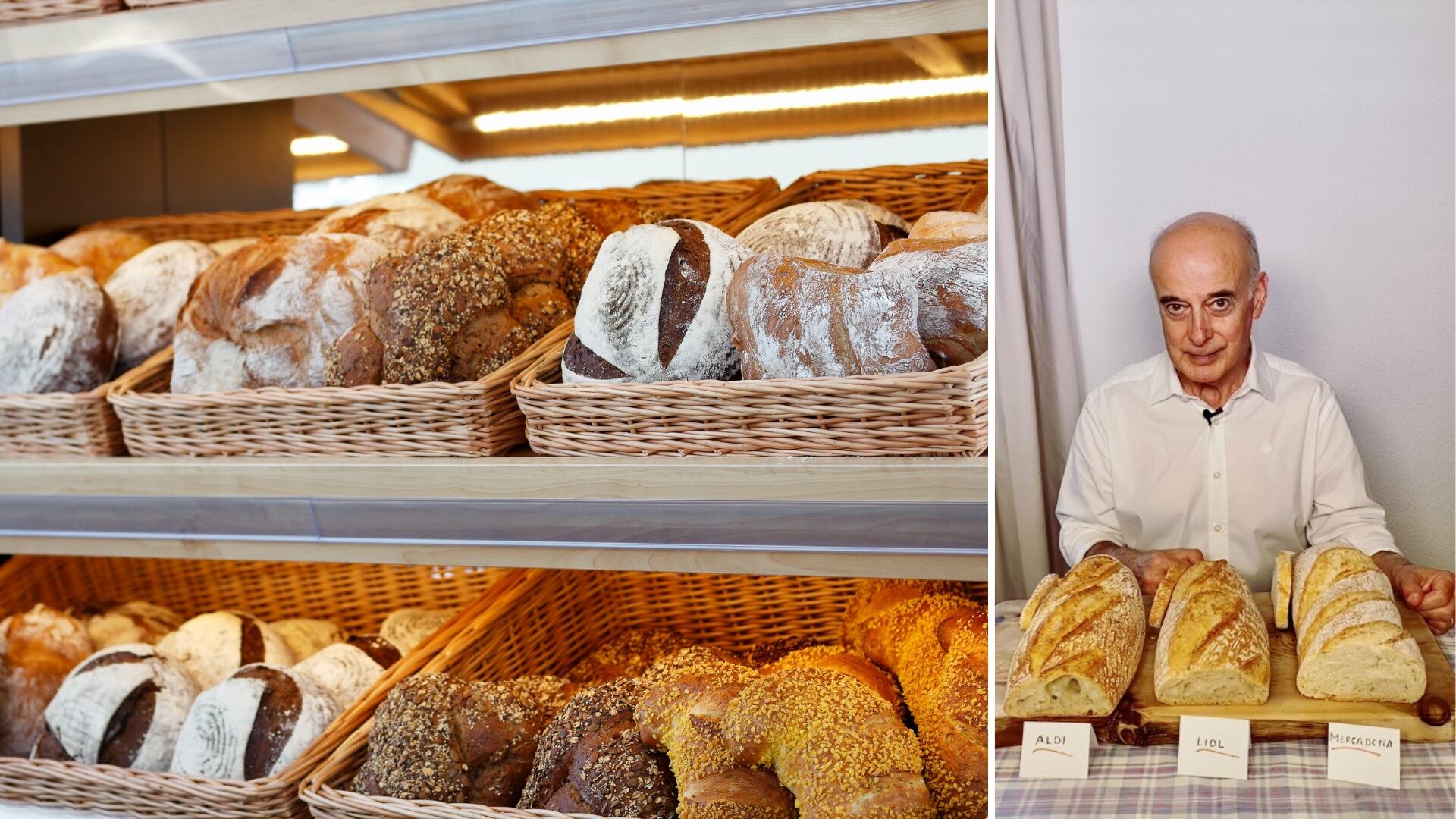 El experto en catas Pascual Ibañez hace su propia reseña del pan de estos tres supermercados