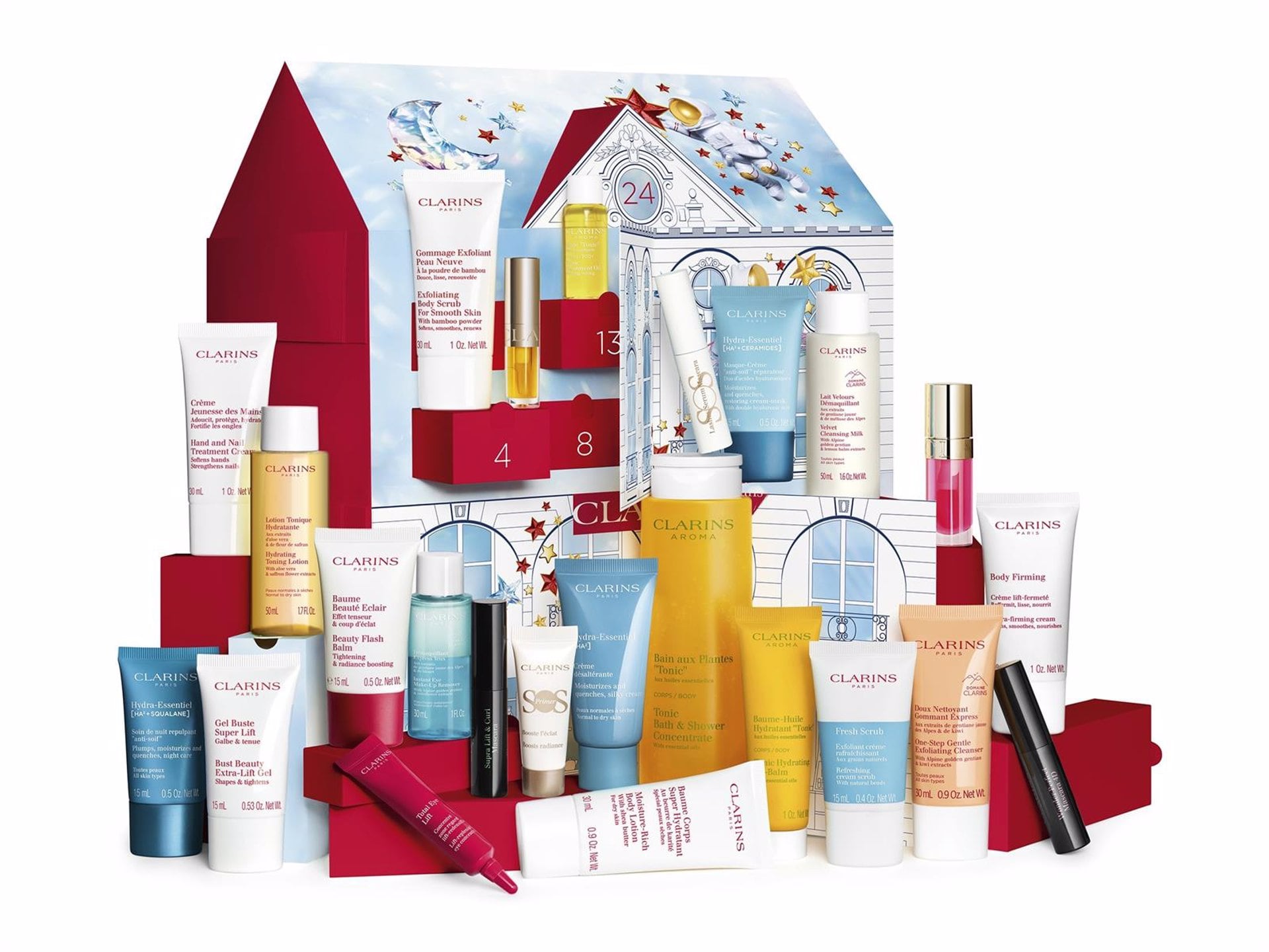 Clarins nos regala la magia de la Navidad con su tan esperado calendario de adviento