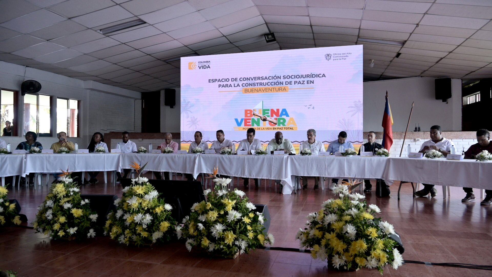 El acto de instalación de la mesa fue liderado por el alto comisionado para la Paz y representantes de la Iglesia católica.
OACP (Vía Twitter).