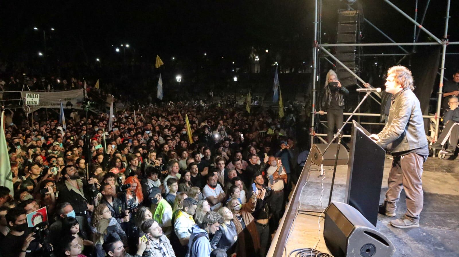 Acto de Milei en Parque Lezama