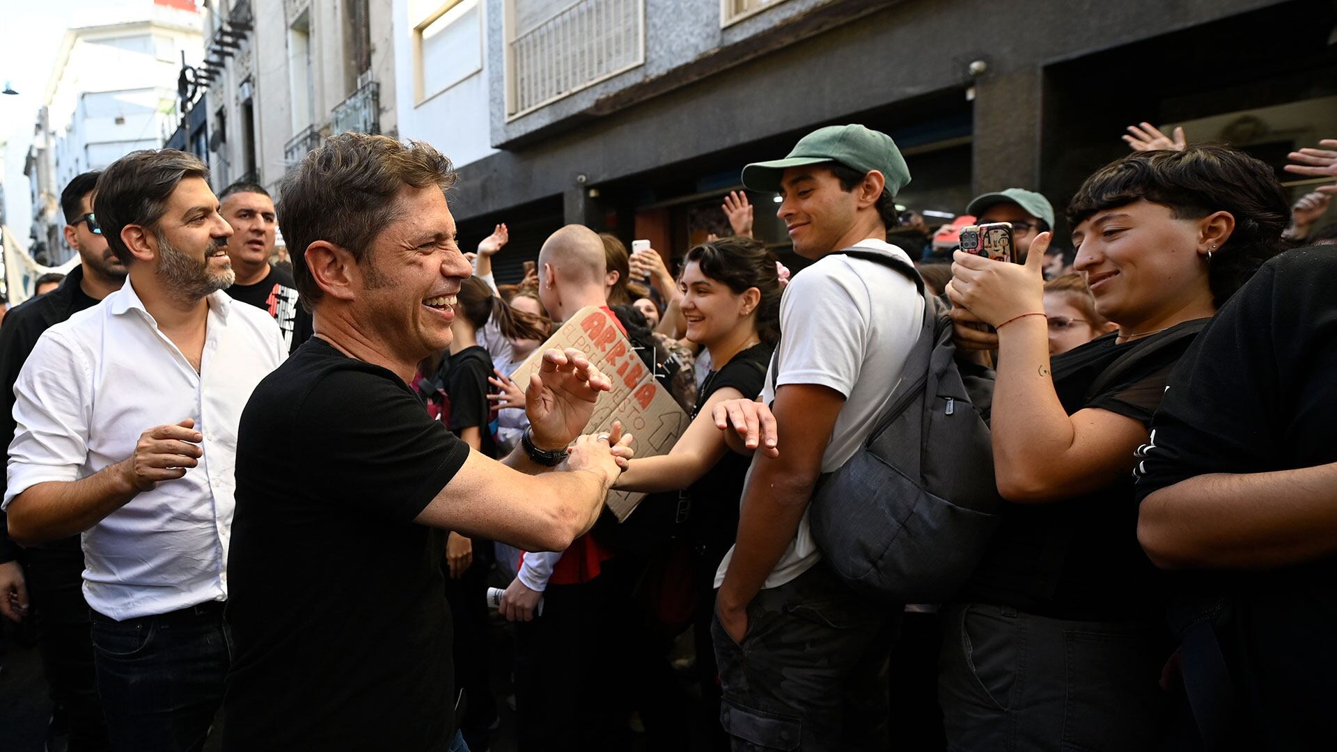 Axel Kicillof en la Marcha Universitaria