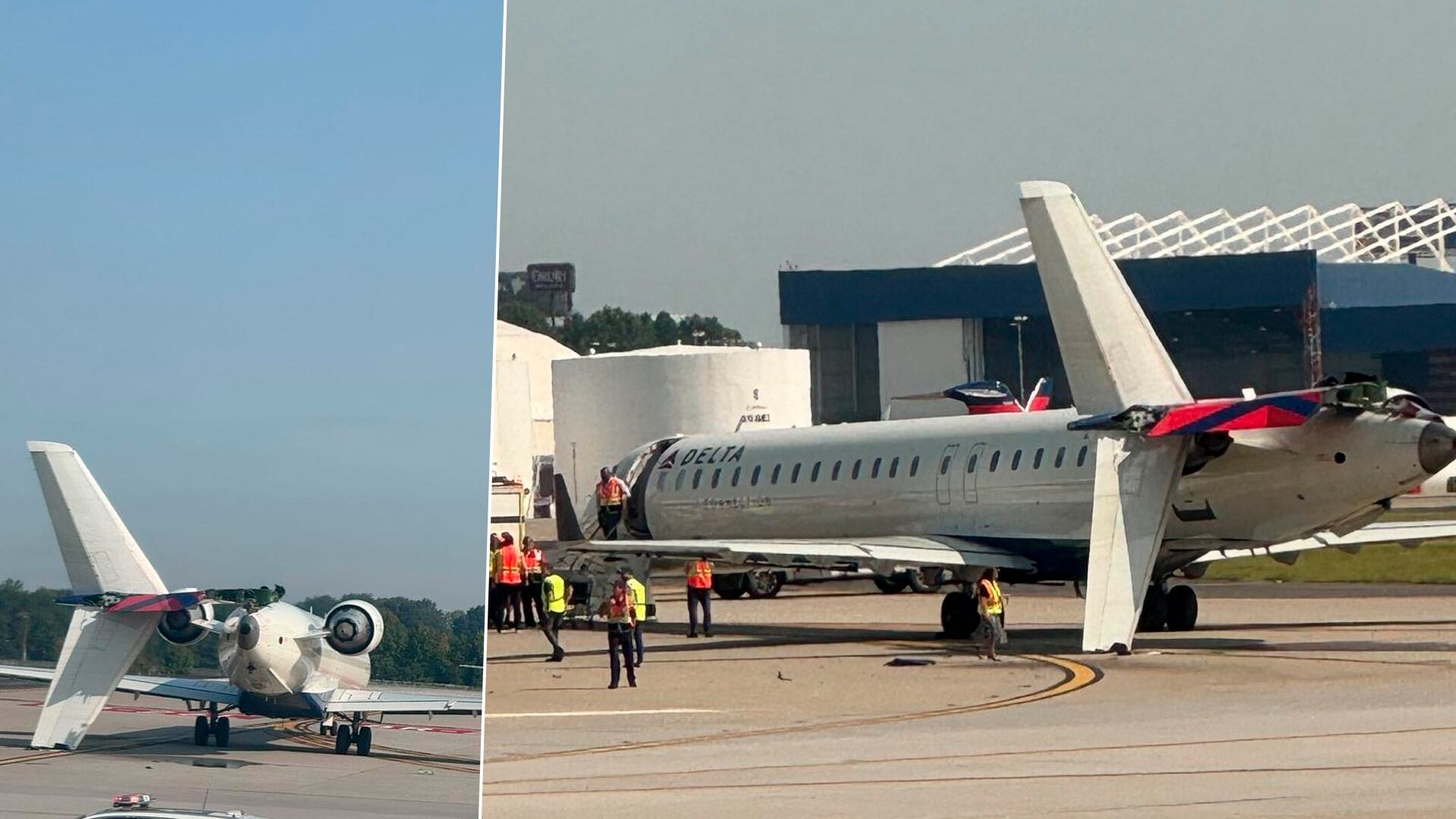 Dos aviones de Delta colisionaron mientras rodaban en el aeropuerto de Atlanta