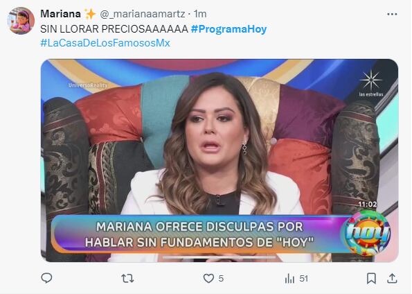 memes - Mariana Echeverria, progrma HOY - 20 noviembre 2024