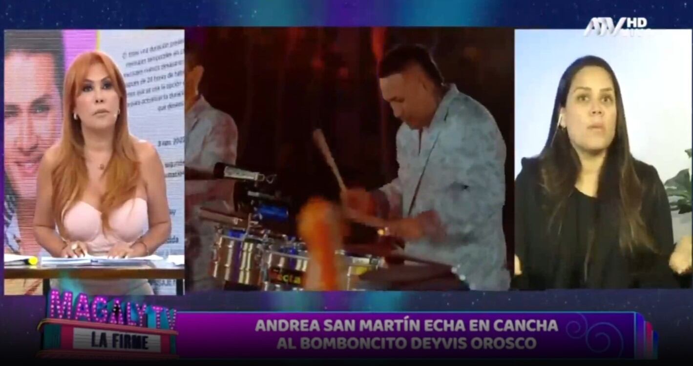 Andrea San Martín afirma que Deyvis Orosco frecuentaba saunas durante su relación. (Captura: Magaly TV La Firme)