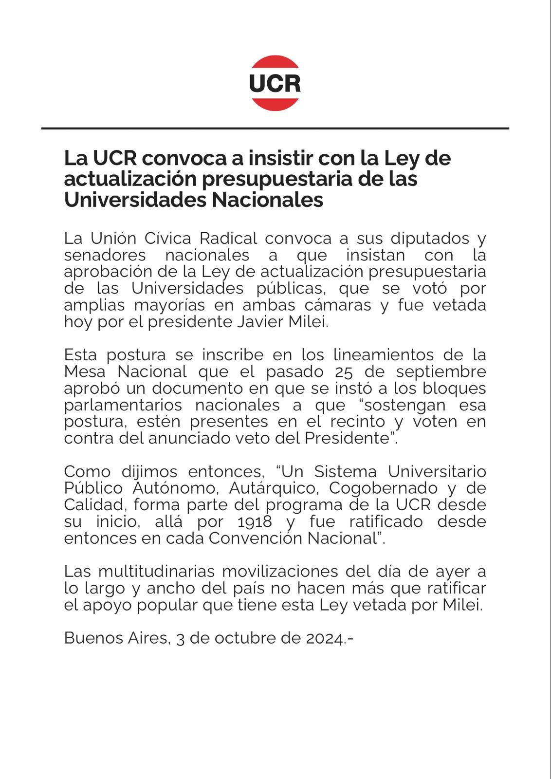 UCR ley financiamiento universitario