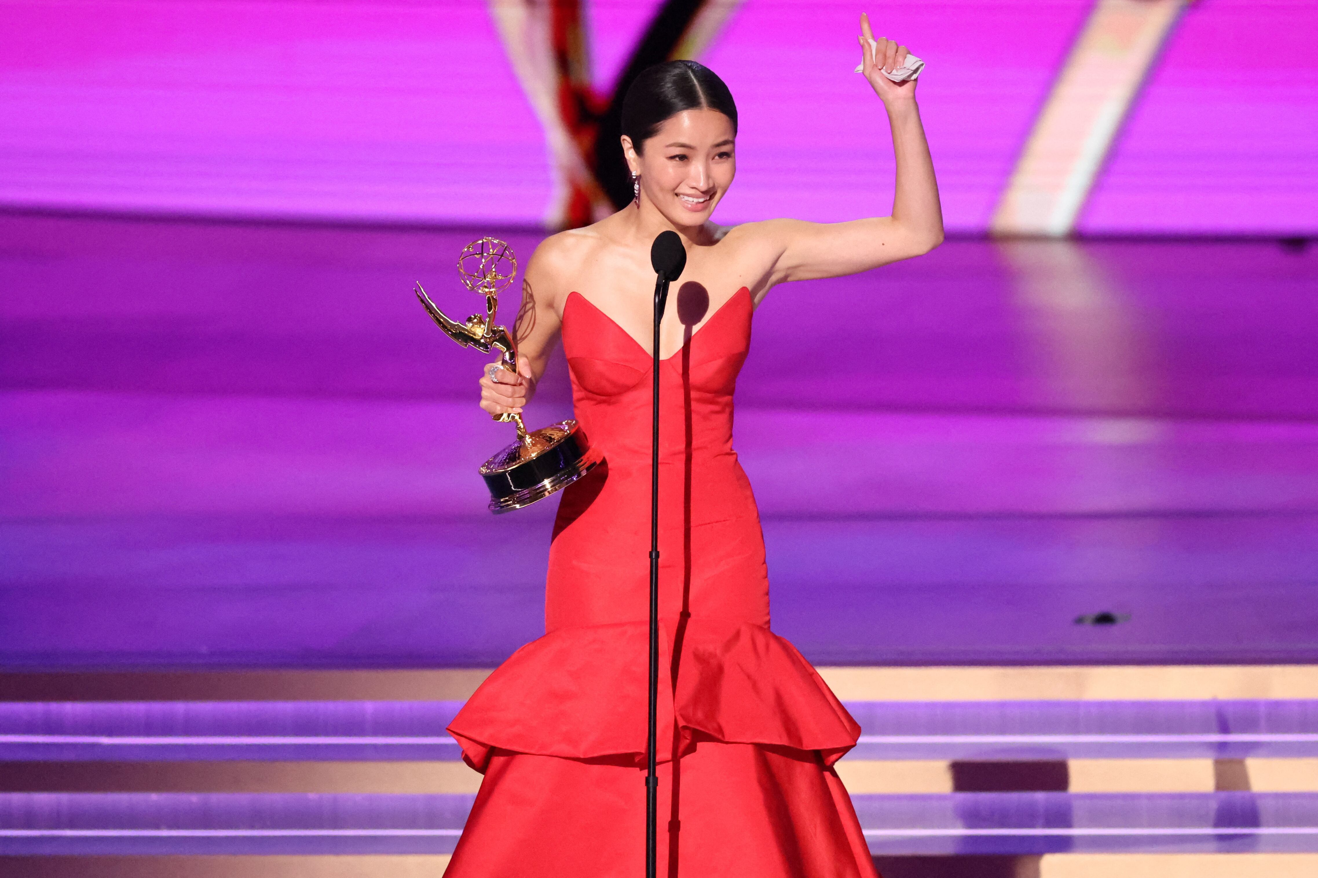 Anna Sawai fue galardonada como Mejor Actriz Principal en una Serie Dramática por su interpretación en “Shōgun” (REUTERS/Mario Anzuoni)