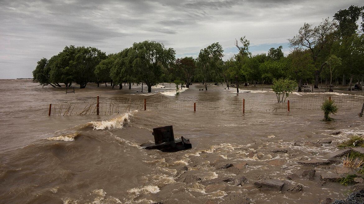 El Río de La Plata en la localidad de Quilmes (Télam)