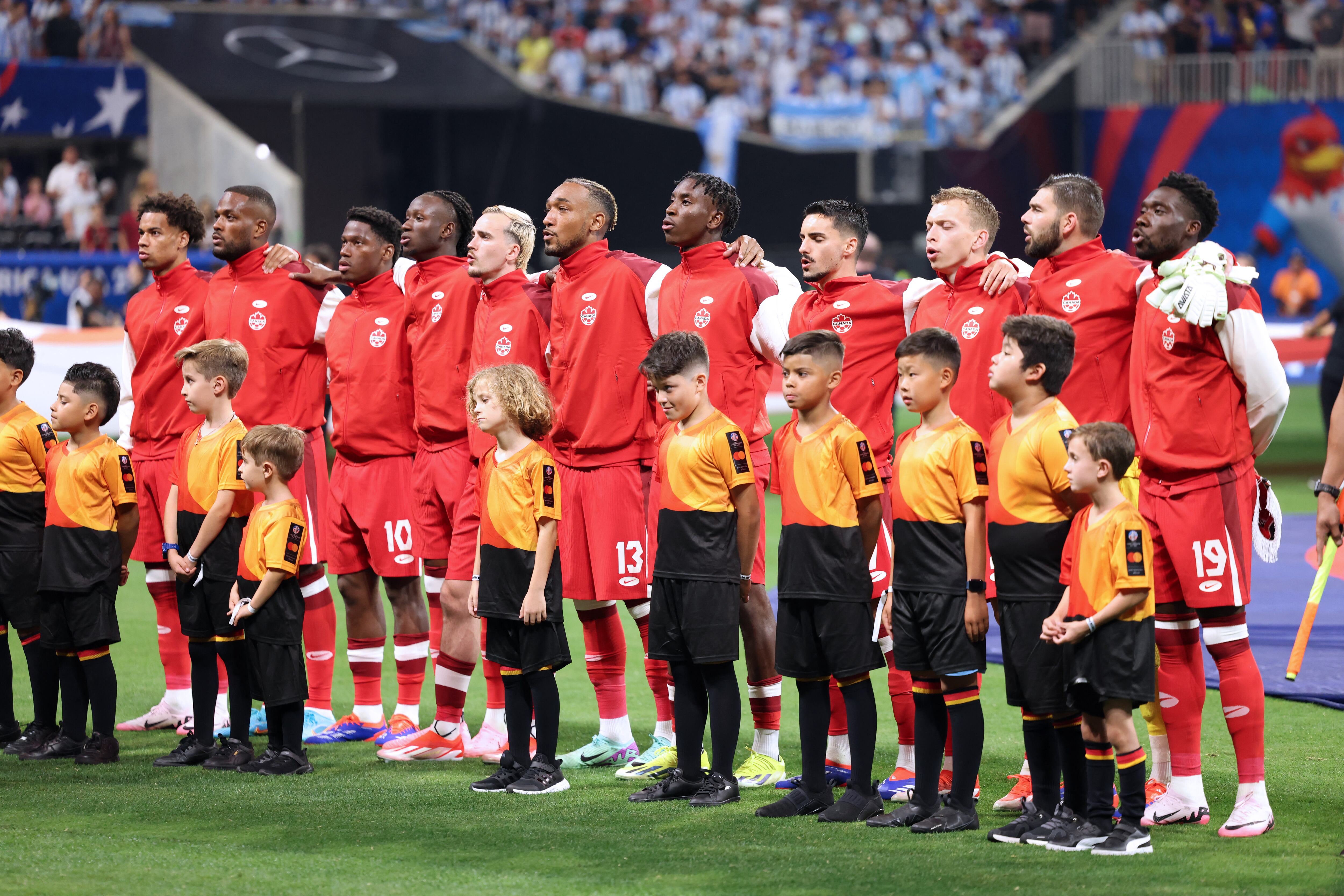 Copa América 2024 - Argentina Canadá - Himno Formaciones