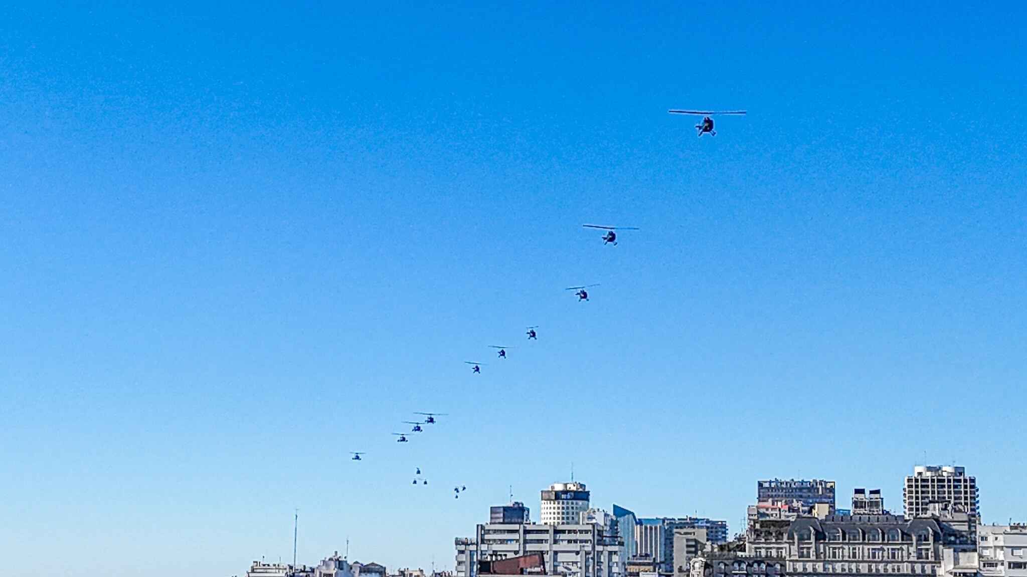 Desfile militar por el 9 de Julio - Drone