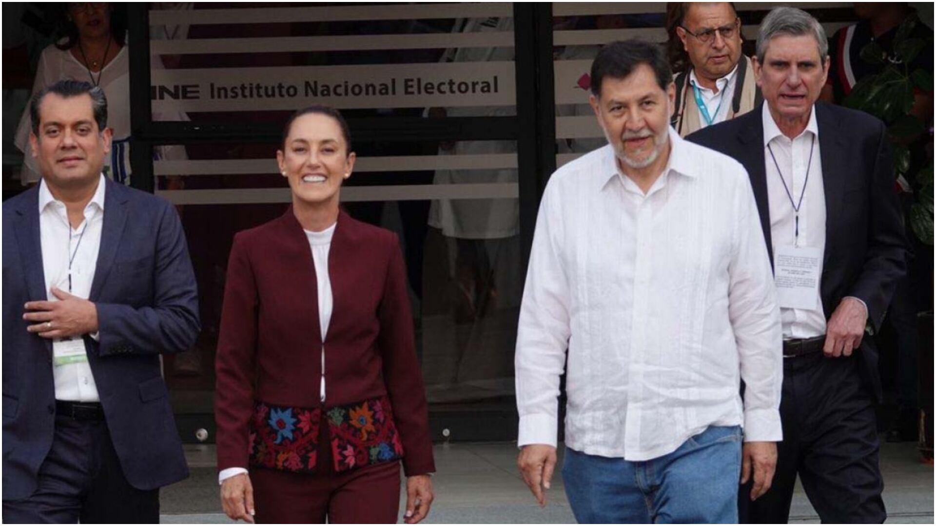 Claudia Sheinbaum-Gerardo Fernández Noroña-PT-Morena-México-24 de junio