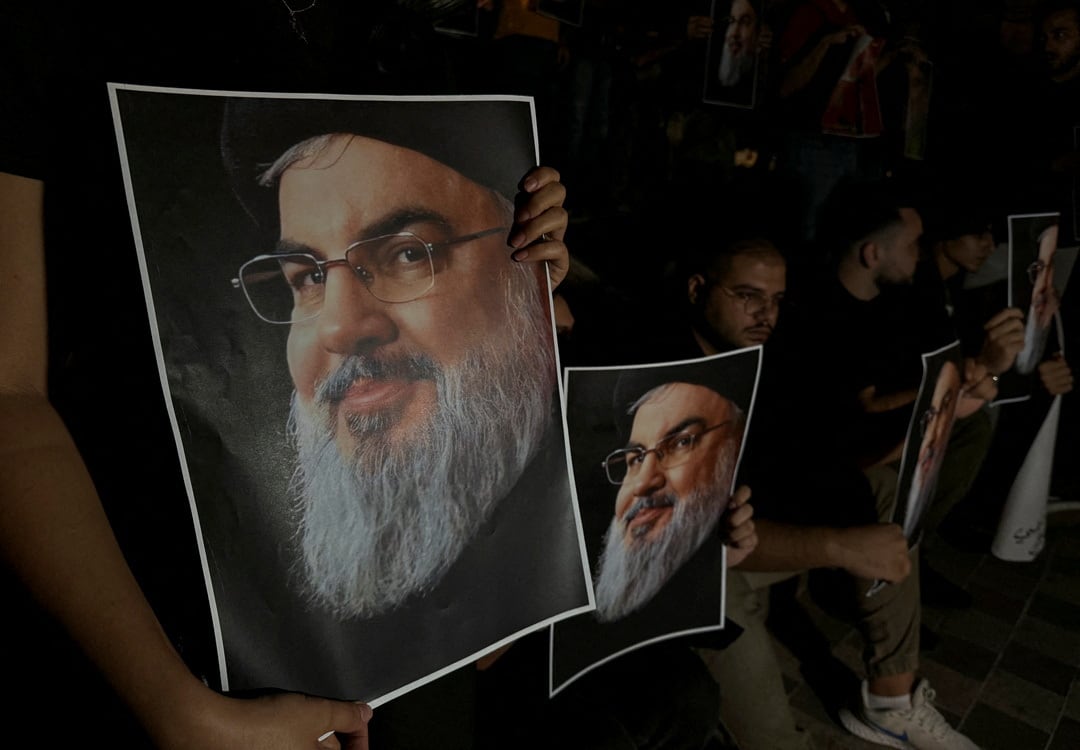 Funcionarios de Estados Unidos se preparaban este sábado para una serie de posibles acciones de represalia por parte de Irán tras el ataque israelí que eliminó al líder de Hezbollah, Hassan Nasrallah (REUTERS/Ali Hankir)