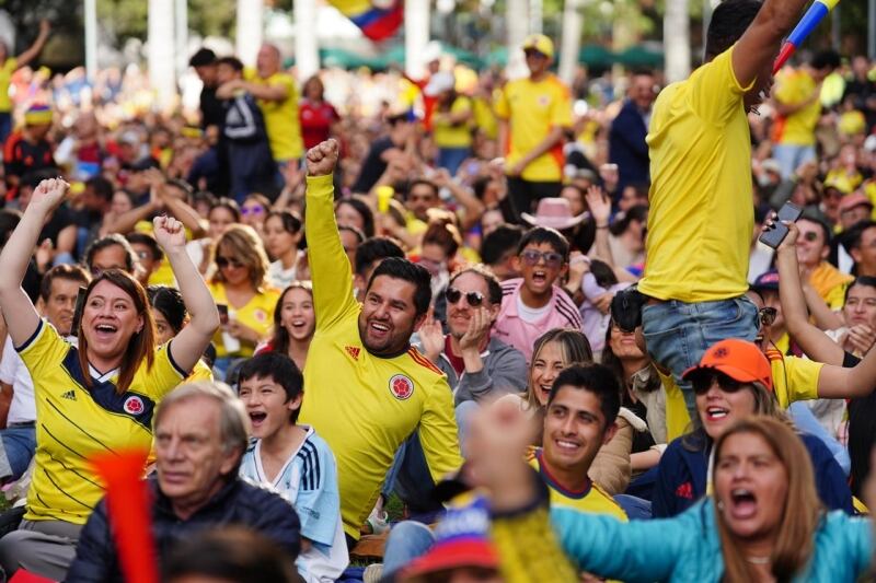 Pantallas gigantes para ver el partido de Colombia contra Uruguay