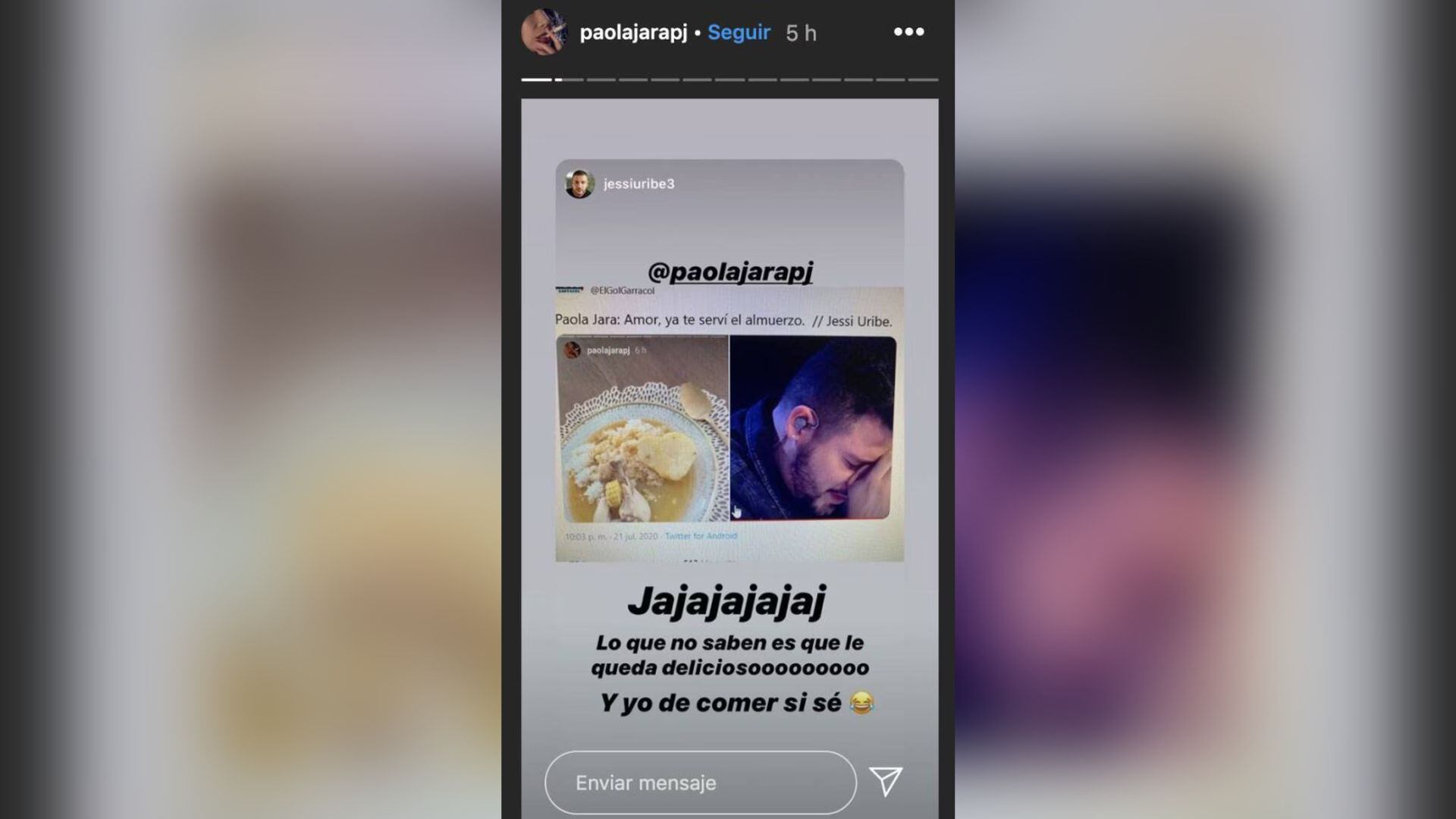 Así respondió Jessi Uribe en las redes sociales - crédito @jessiuribe3