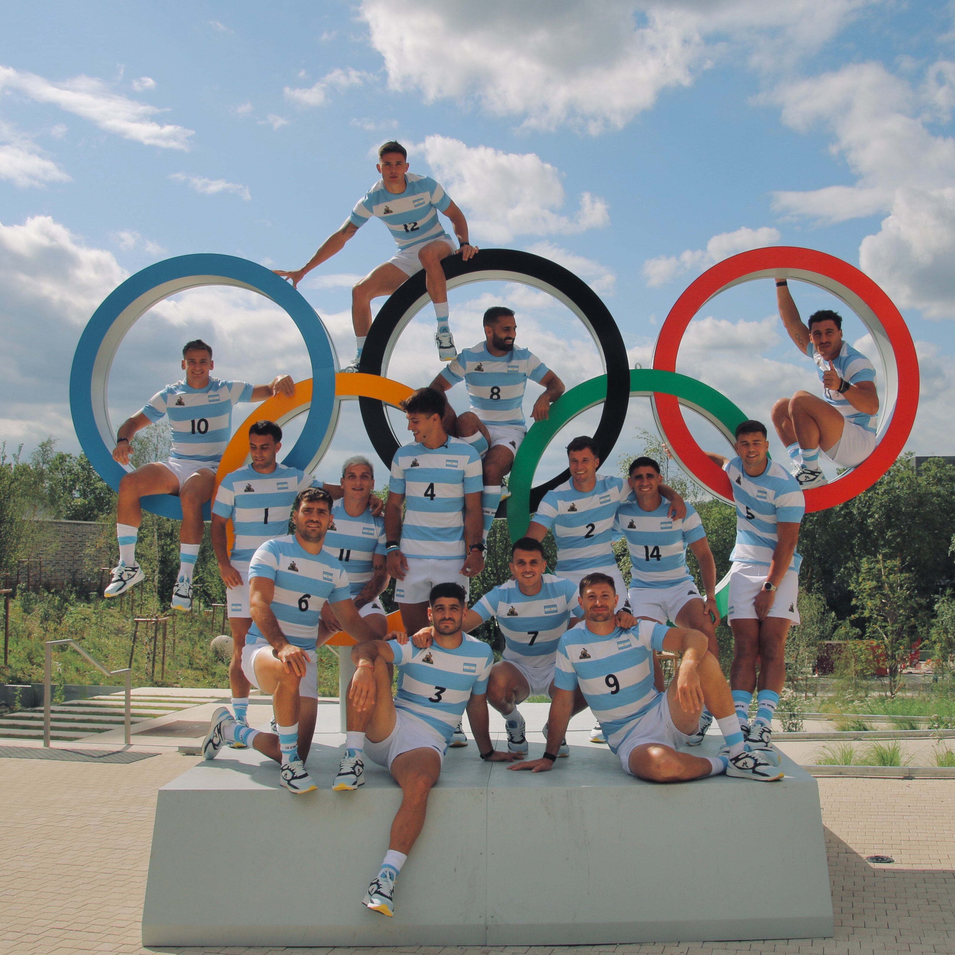 El seleccionado argentino de rugby 7, Los Pumas, listos para competir en París 2024 (@lospumas7arg)