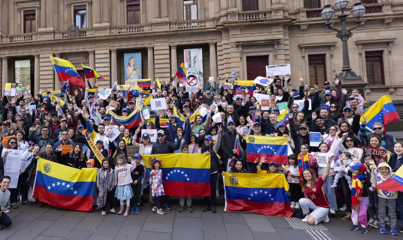 Protesta mundial: cientos de venezolanos en Australia y Nueva Zelanda alzaron su voz contra el fraude electoral de Maduro