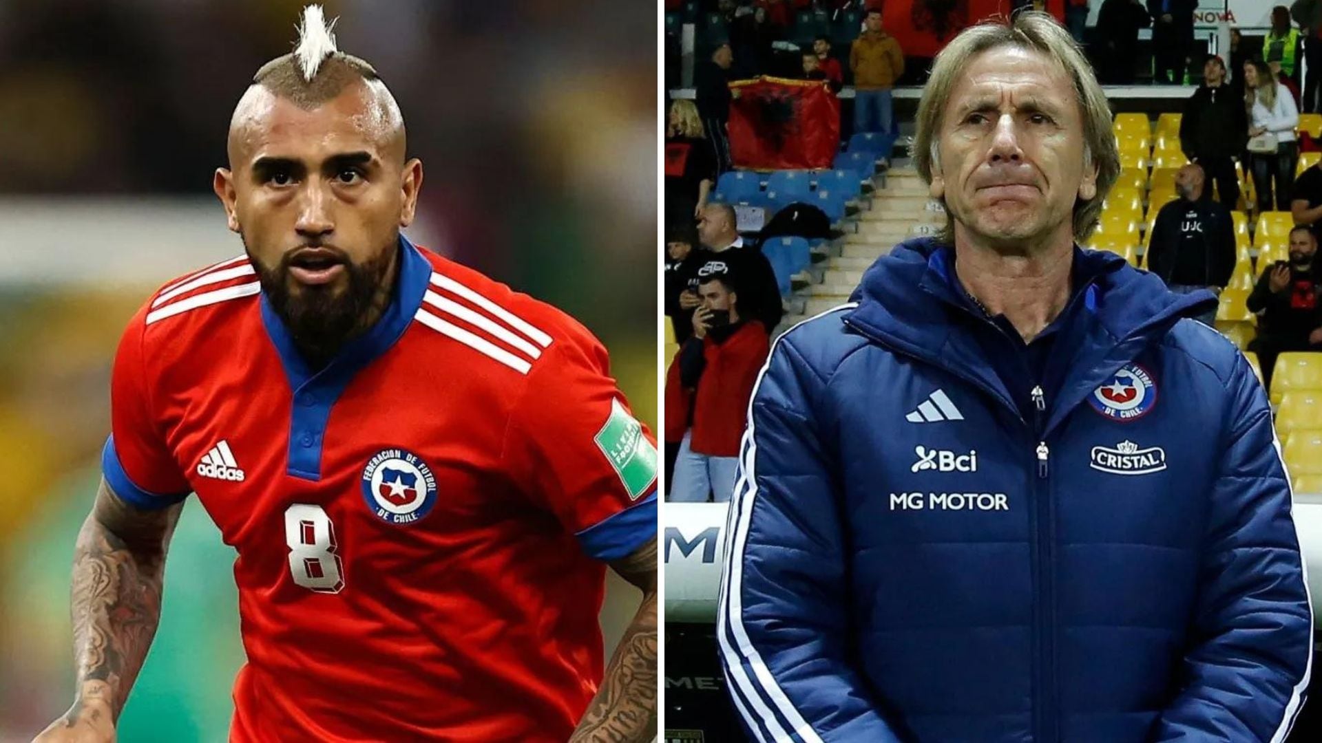 Arturo Vidal se lanzó con todo en contra de Ricardo Gareca, entrenador de Chile. - Crédito: AFP