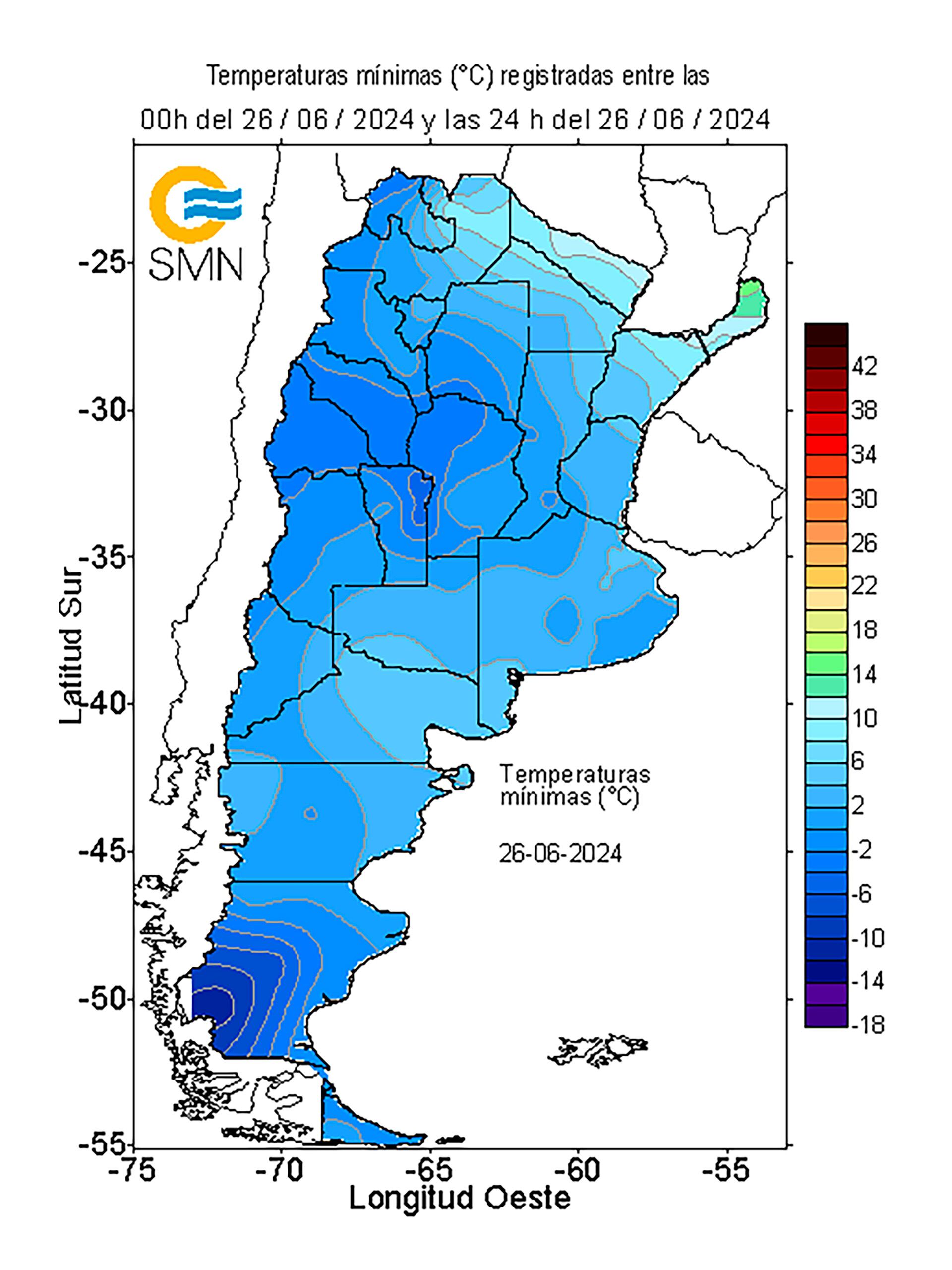 Continúa el frío extremo en la Patagonia