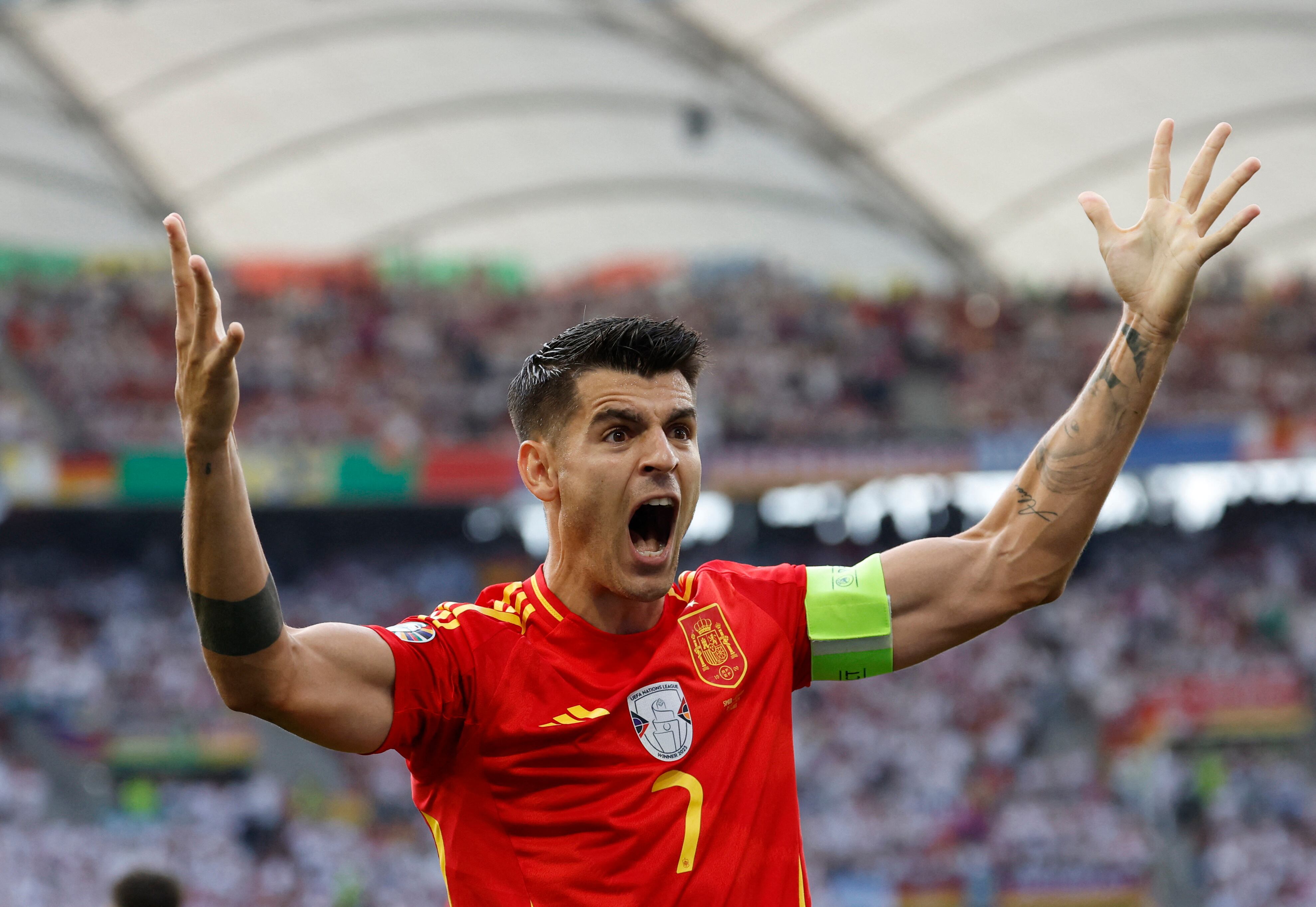 "Soy más feliz fuera de España. Lo he dicho muchas veces. Sobre todo, porque la gente me respeta. En España no hay respeto por nada ni por nadie", dijo Morata (REUTERS/Heiko Becker)