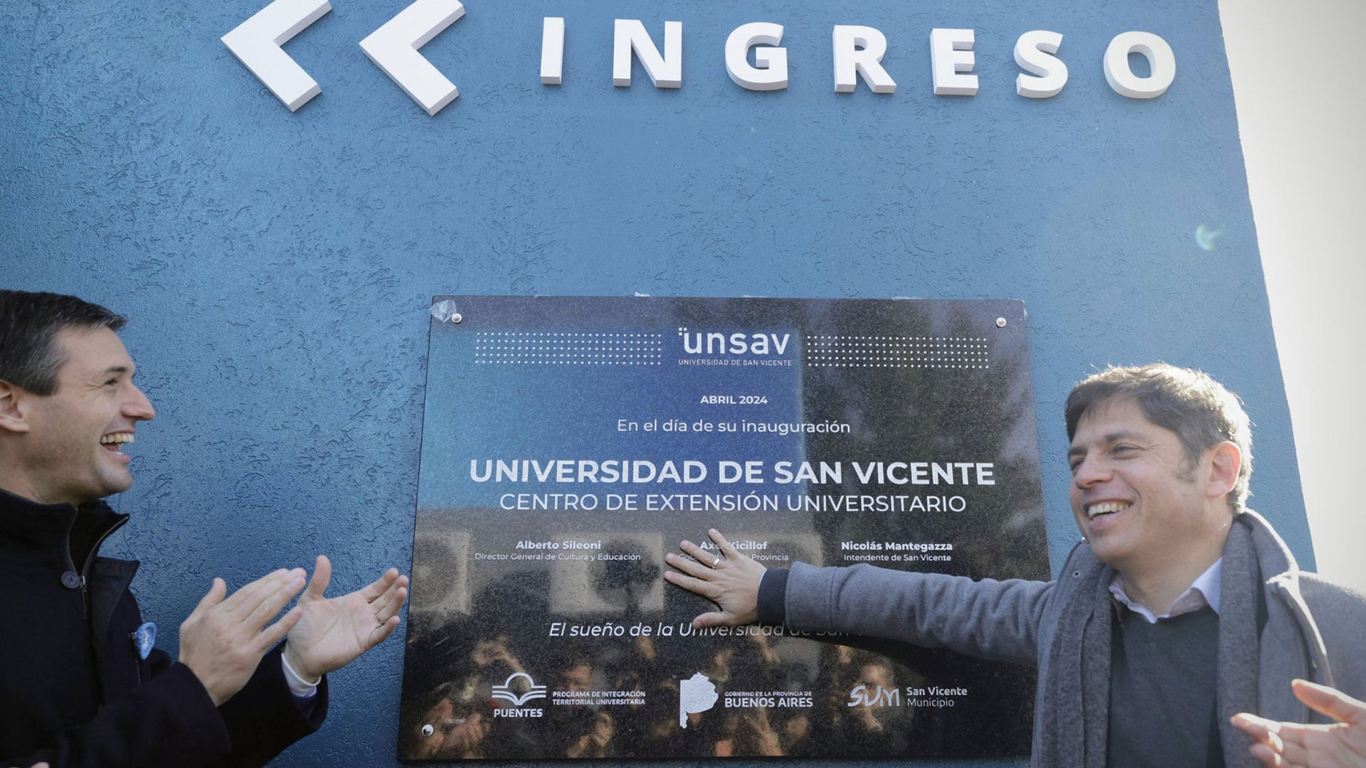 Axel Kicillof en centros universitarios