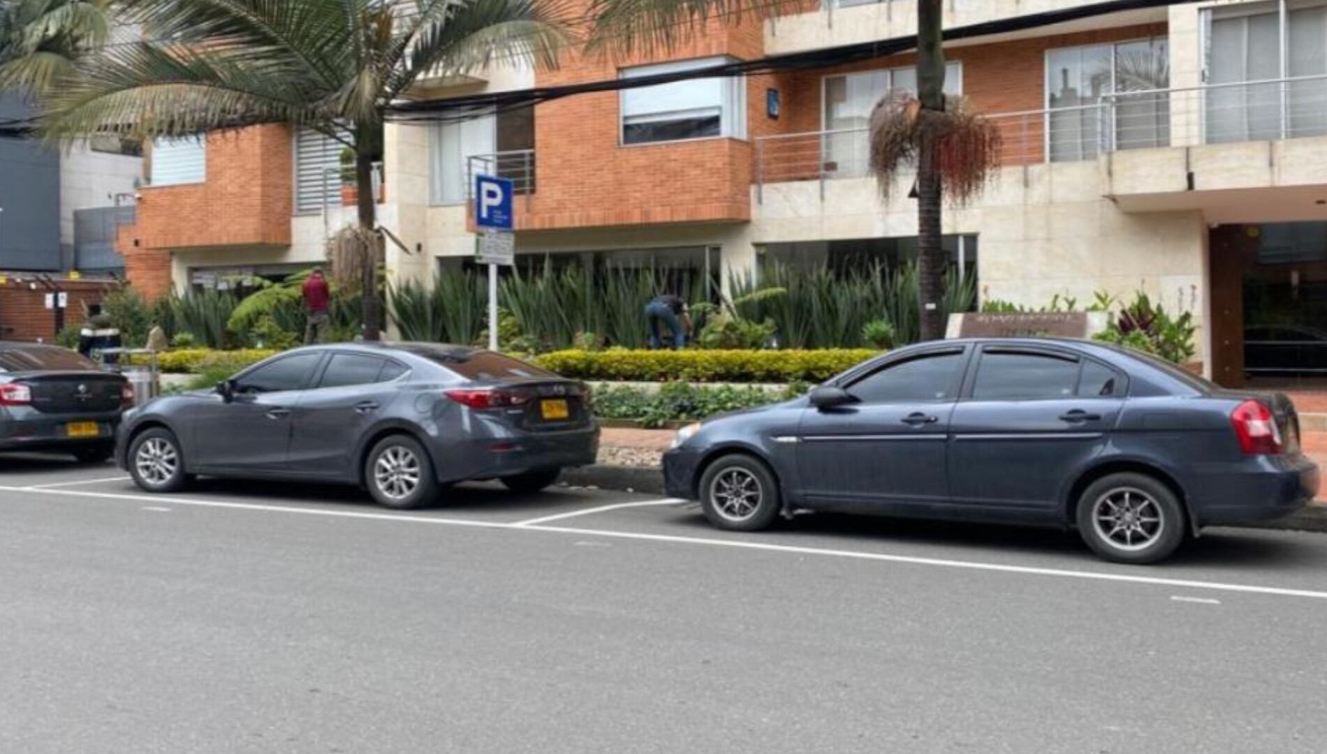 En la localidad de Usaquén se implementó la segunda zona de parqueo pago en calle. Foto: Alcaldía de Bogotá