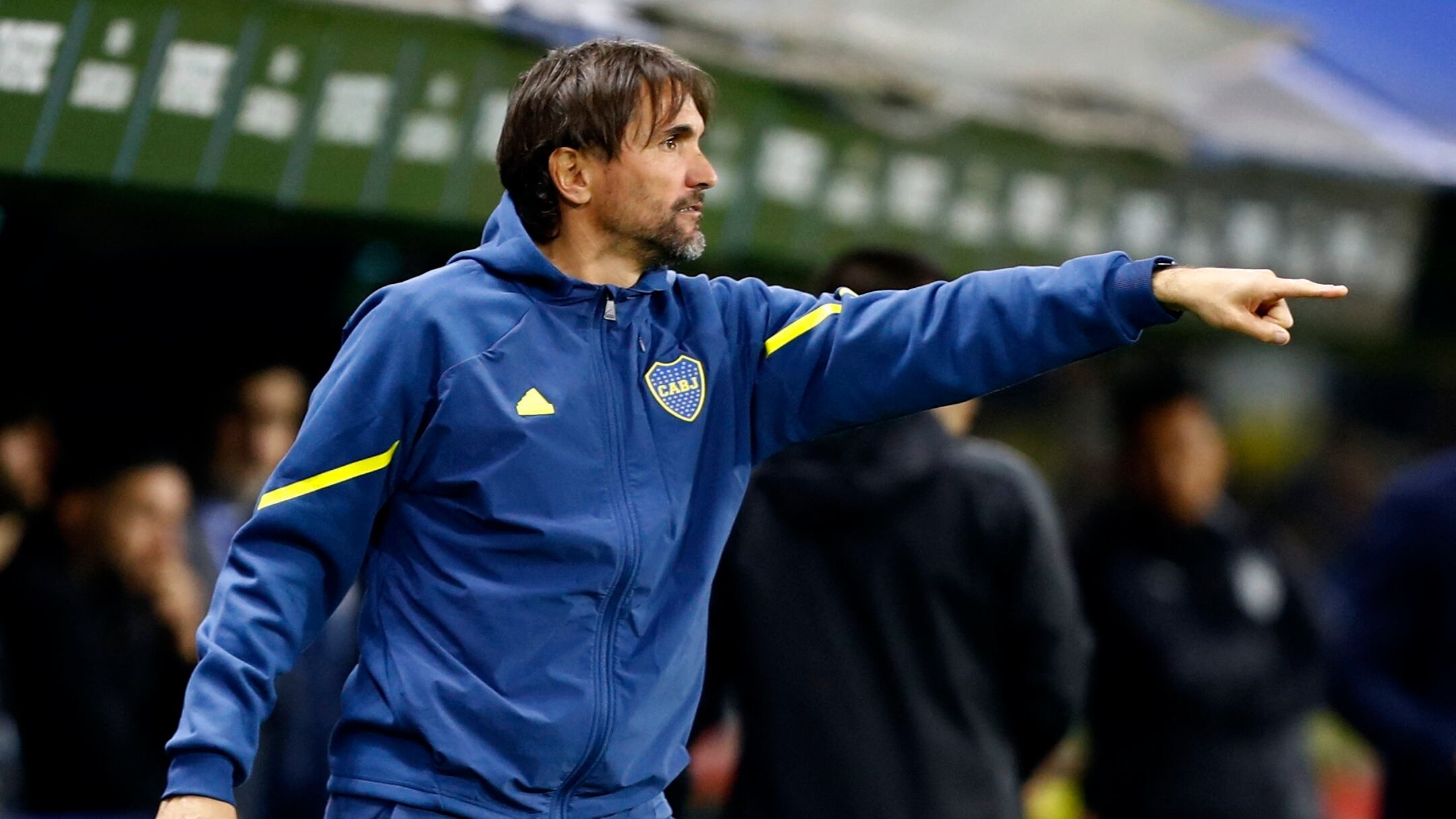 Soccer Football - Copa Sudamericana - Round of 32 - Second Leg - Boca Juniors v Independiente del Valle - Estadio La Bombonera, Buenos Aires, Argentina - July 24, 2024 Boca Juniors coach Diego Martinez REUTERS/Cristina Sille