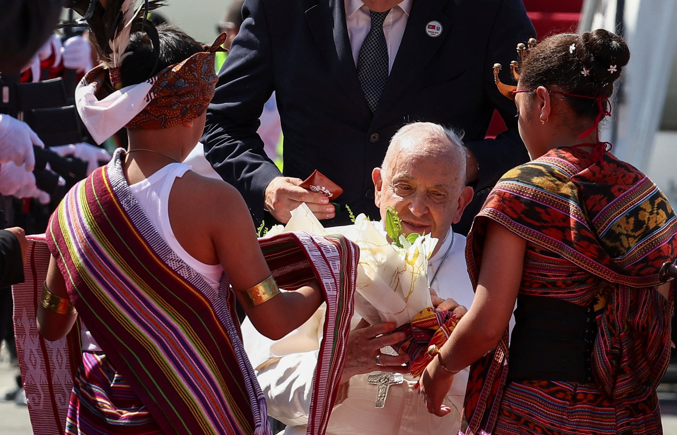 El papa Francisco llegó a Timor Oriental, la nación más joven de Asia (REUTERS/Guglielmo Mangiapane)