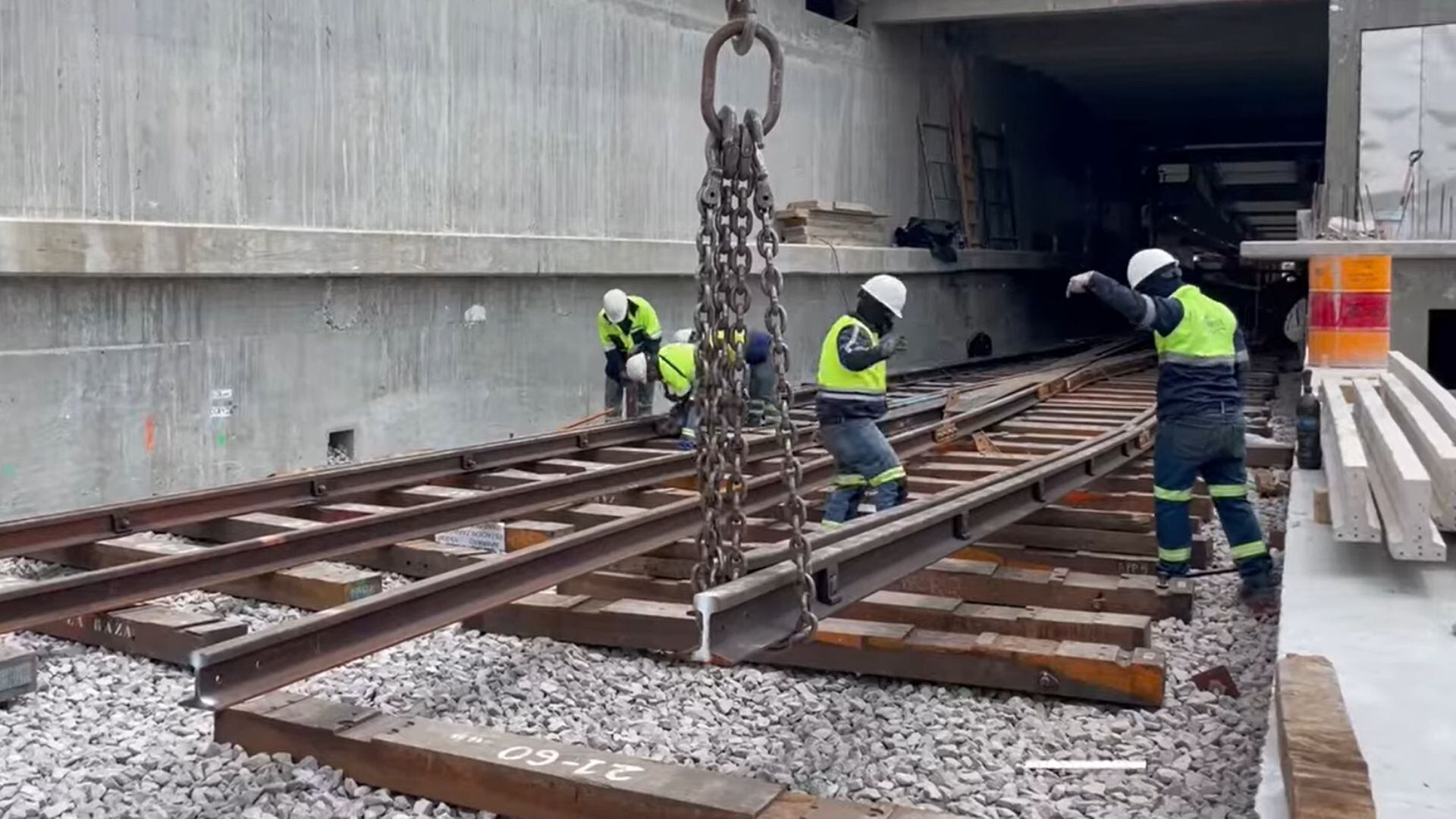 Así se ve la estación Pantitlán con los más recientes avances en la obra de renivelación (YouTube/ OBRAS CDMX)