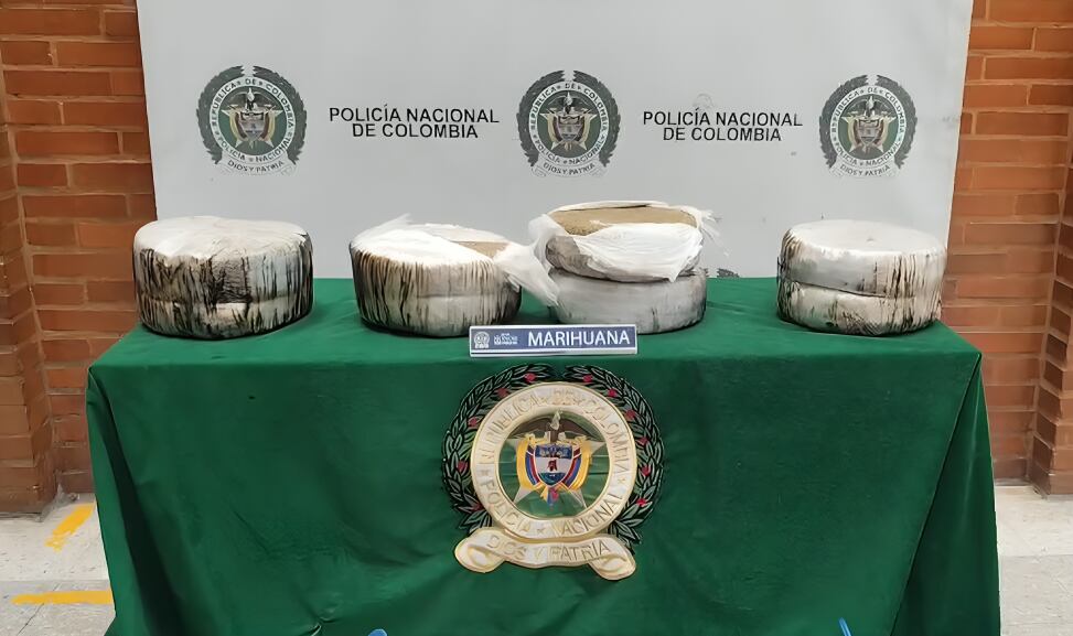 Gracias a la perrita Kala, la Policía de Bogotá logró la incautación de 21 kilos de marihuana en el aeropuerto El Dorado